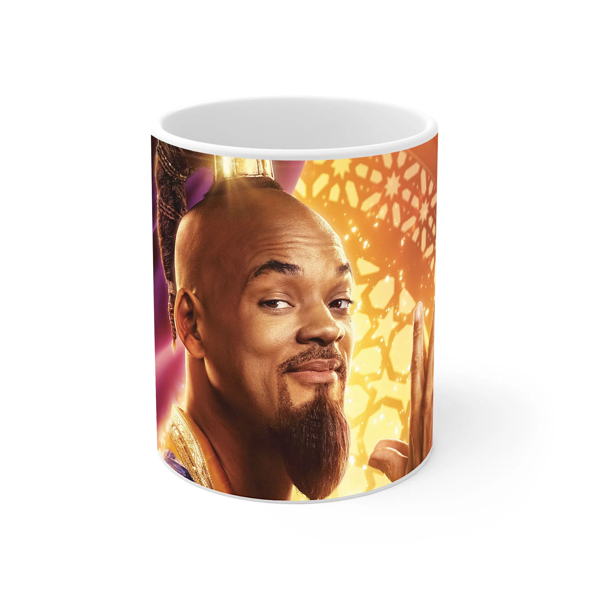 ماگ لیمینات طرح فیلم علاءالدین Aladdin چهره جادویی غول چراغ جادو کد NM10462