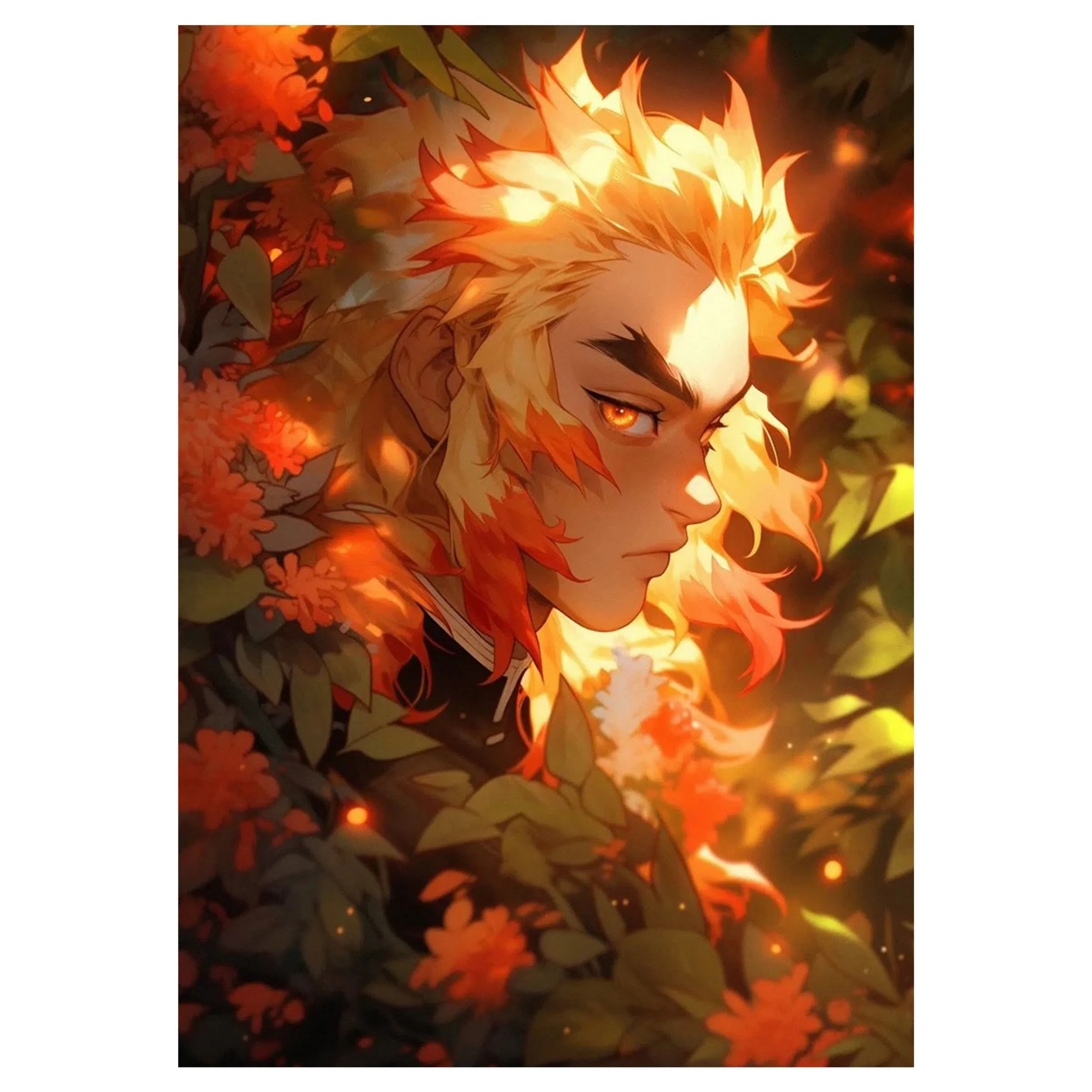 تابلو شاسی لیمینات طرح انیمه شیطان کش Demon Slayer مدل NV1550