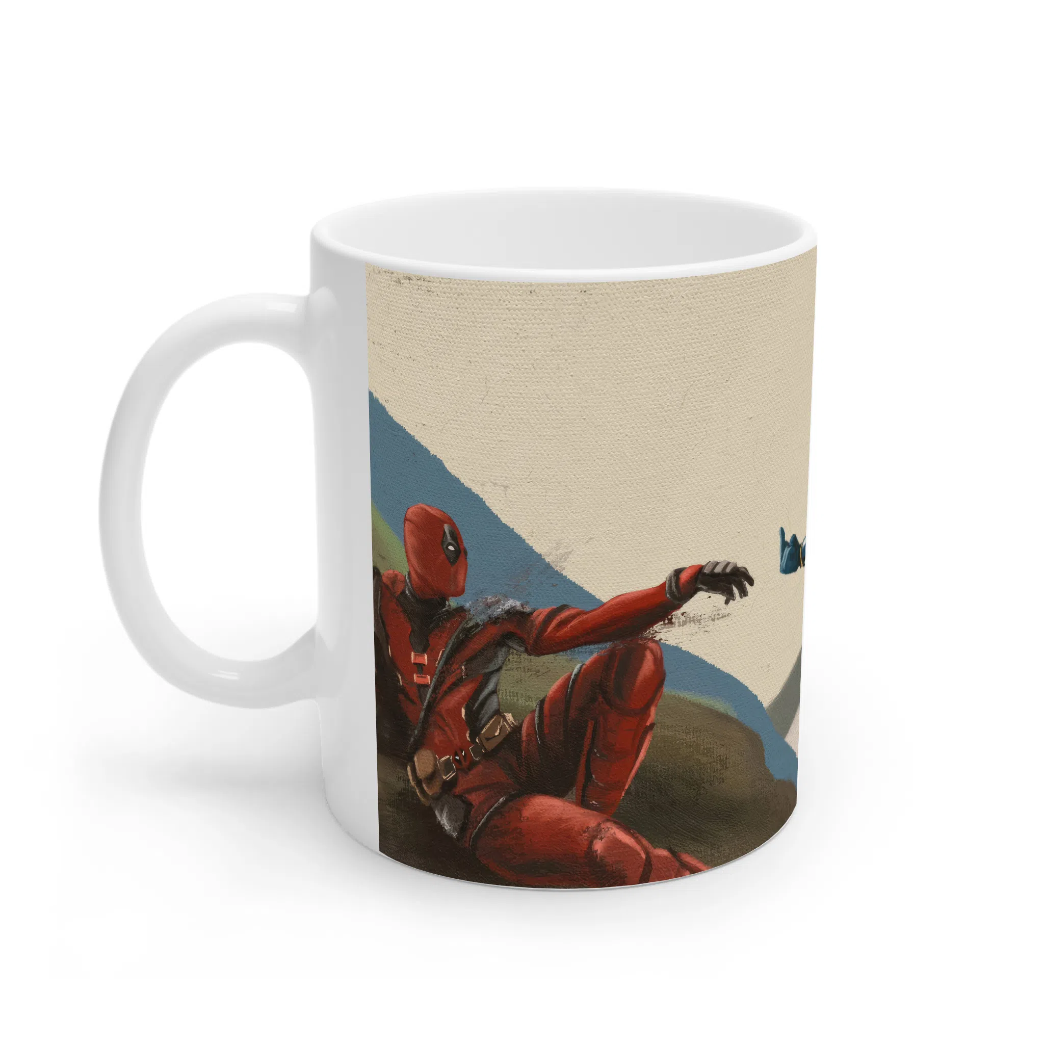ماگ لیمینات طرح ددپول و ولورین بهترین دوست Deadpool And Wolverine Best Buddy کد NM13315