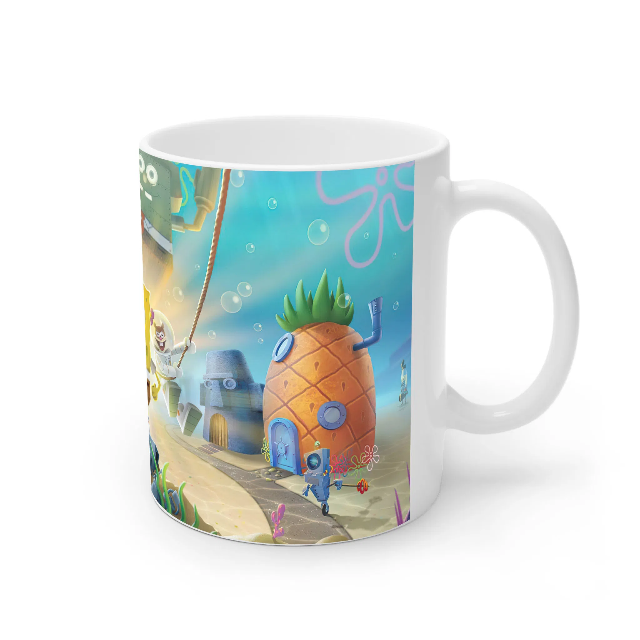 ماگ لیمینات طرح بازی باب اسفنجی SpongeBob SquarePants Game باب اسفنجی نبرد در بیکینی باتم کد NM9763 — تصویر 3