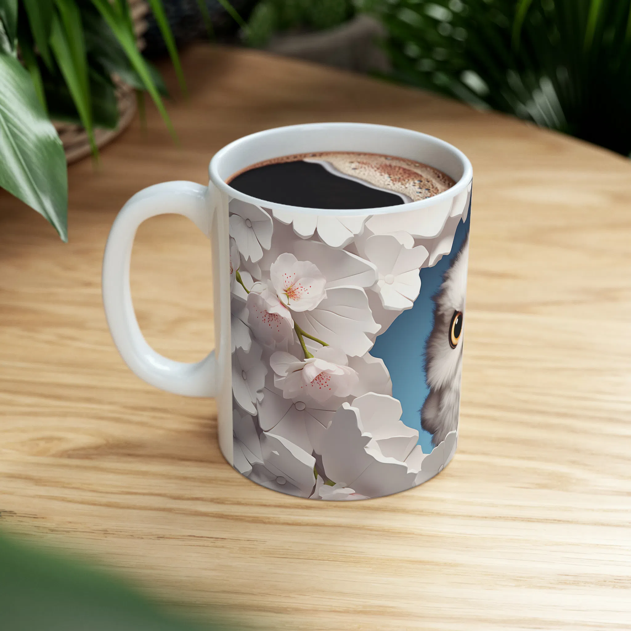 ماگ طرح سه بعدی حیوانات جغد owl مدل NM3193 — تصویر 4