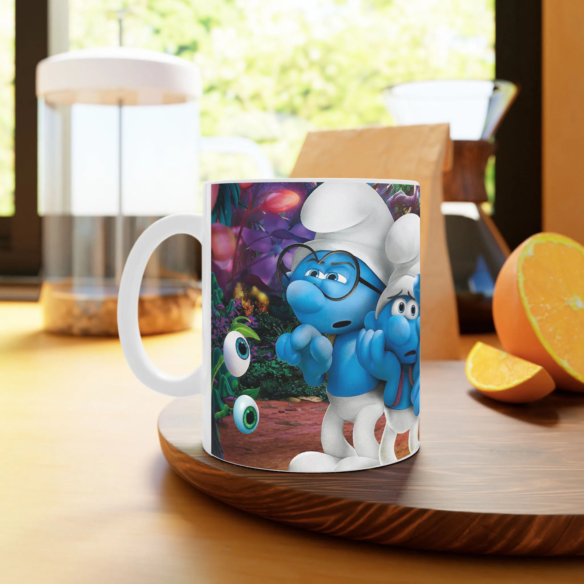 ماگ لیمینات طرح فیلم اسمورف ها دهکده گمشده Smurfs The Lost Village کد NM12286 — تصویر 3