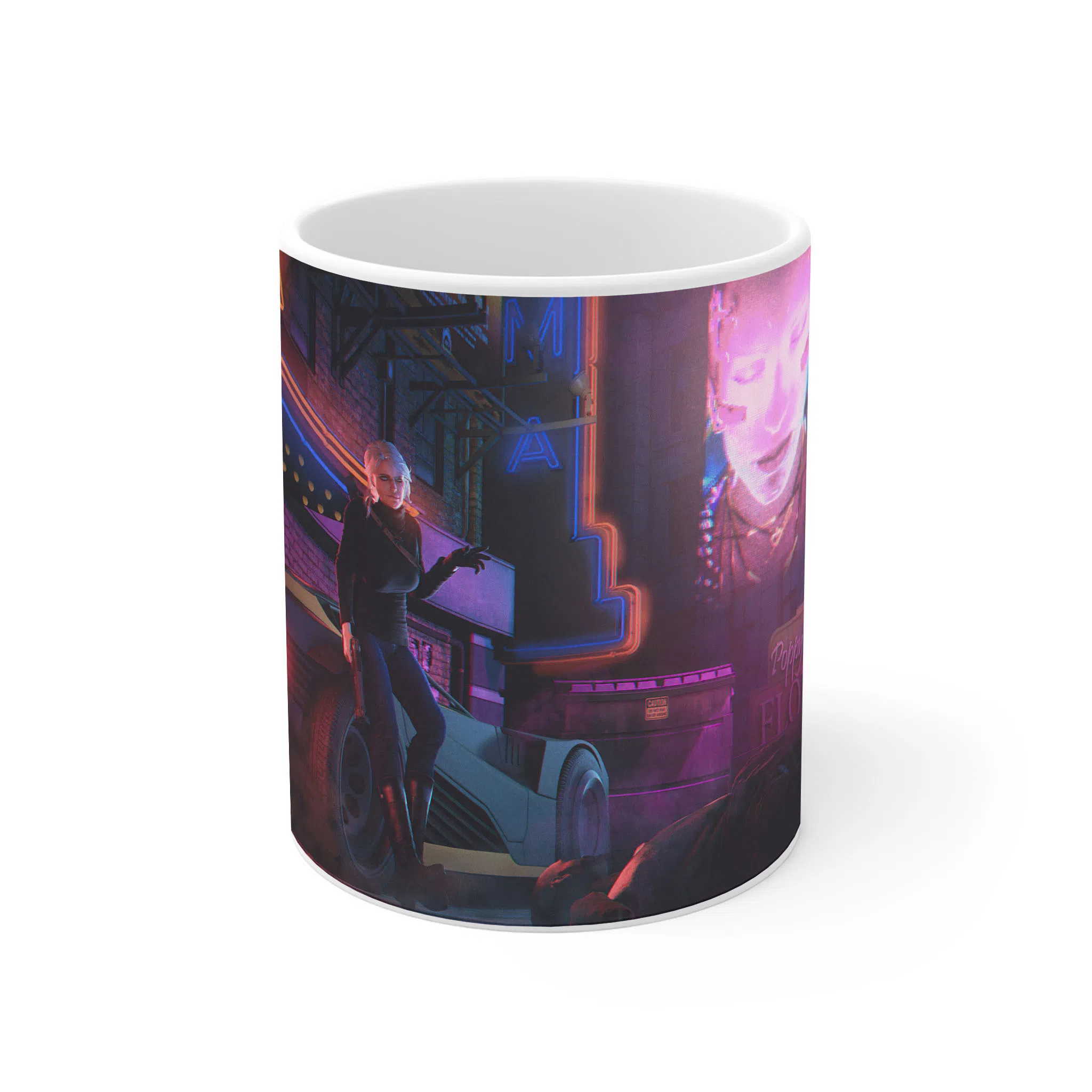 ماگ لیمینات طرح بازی سایبرپانک Cyberpunk 2077 Game کد NM6536 — تصویر 3