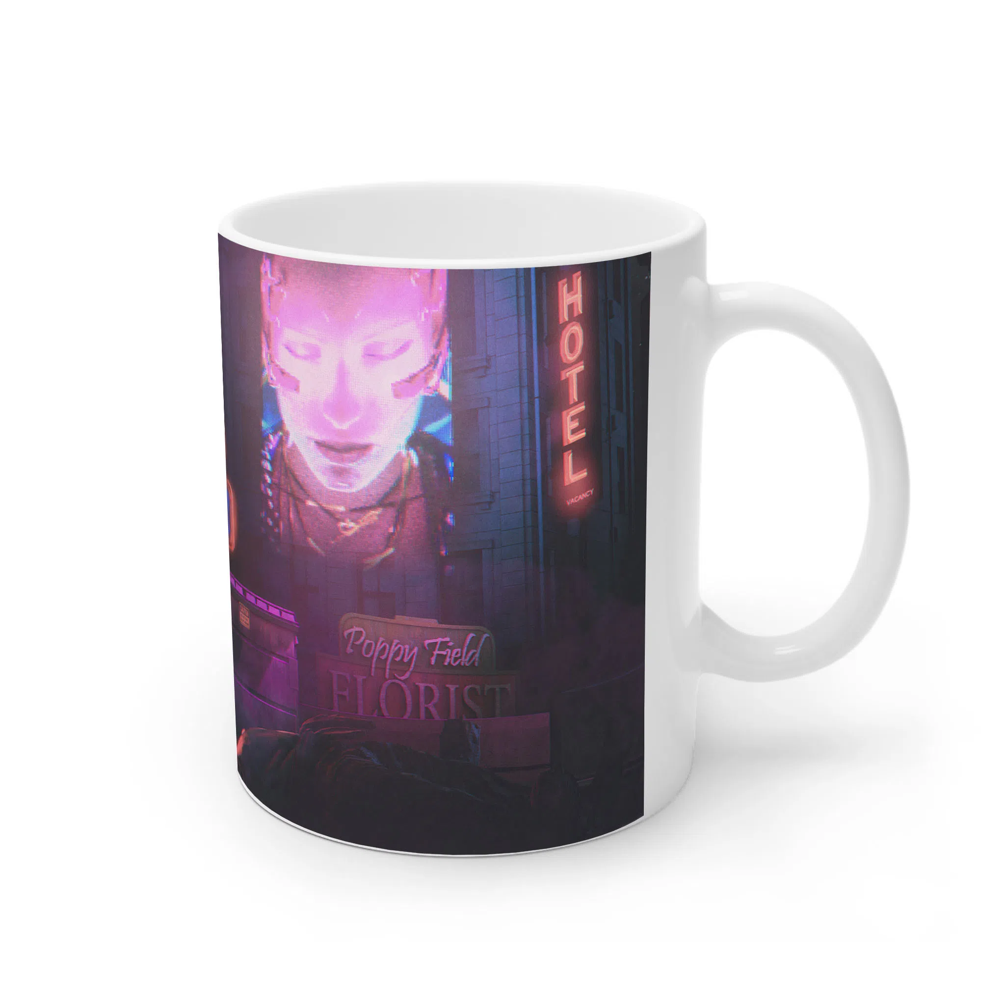 ماگ لیمینات طرح بازی سایبرپانک Cyberpunk 2077 Game کد NM6536 — تصویر 4