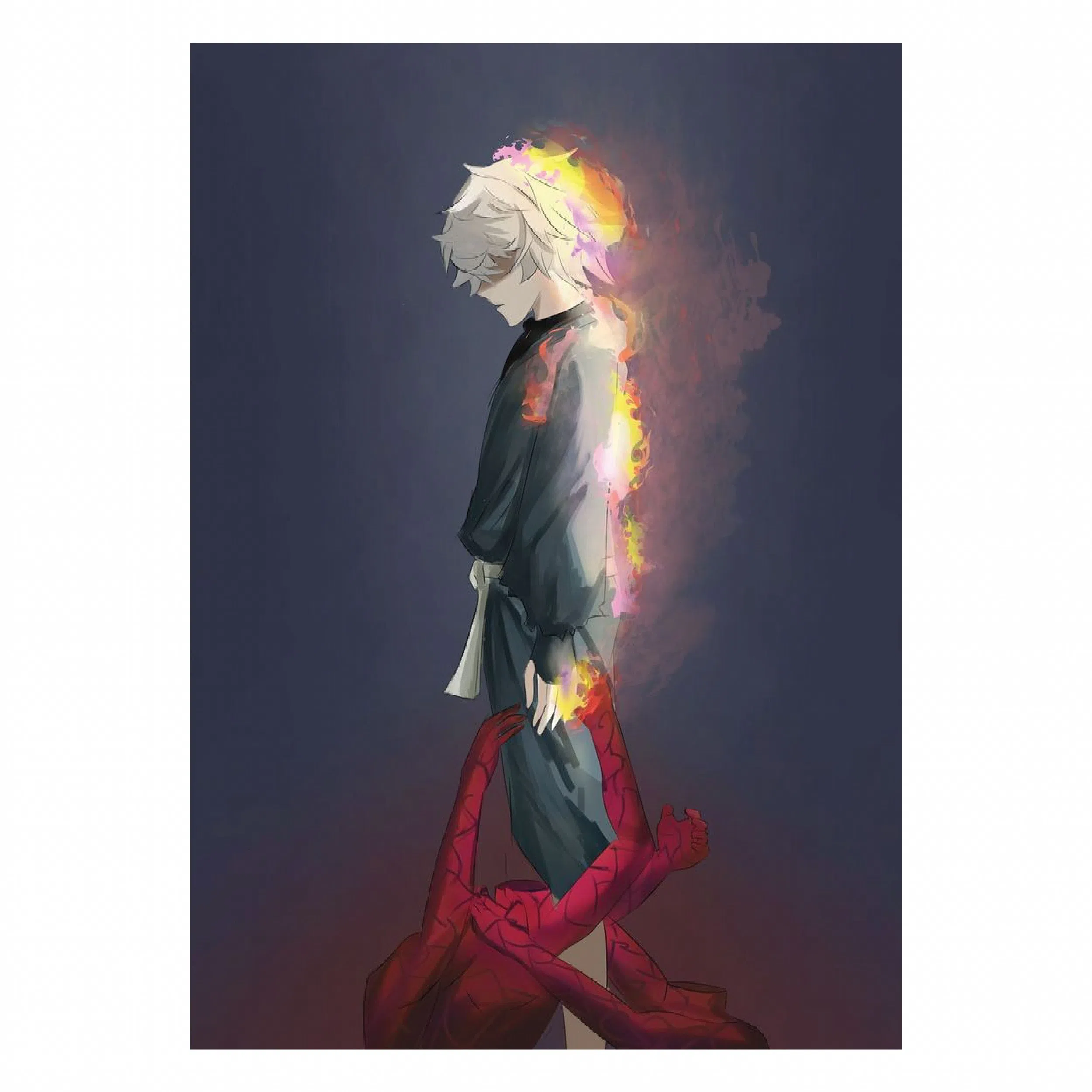 تابلو شاسی لیمینات طرح انیمه بهشت جهنم Hells Paradise مدل NV1169