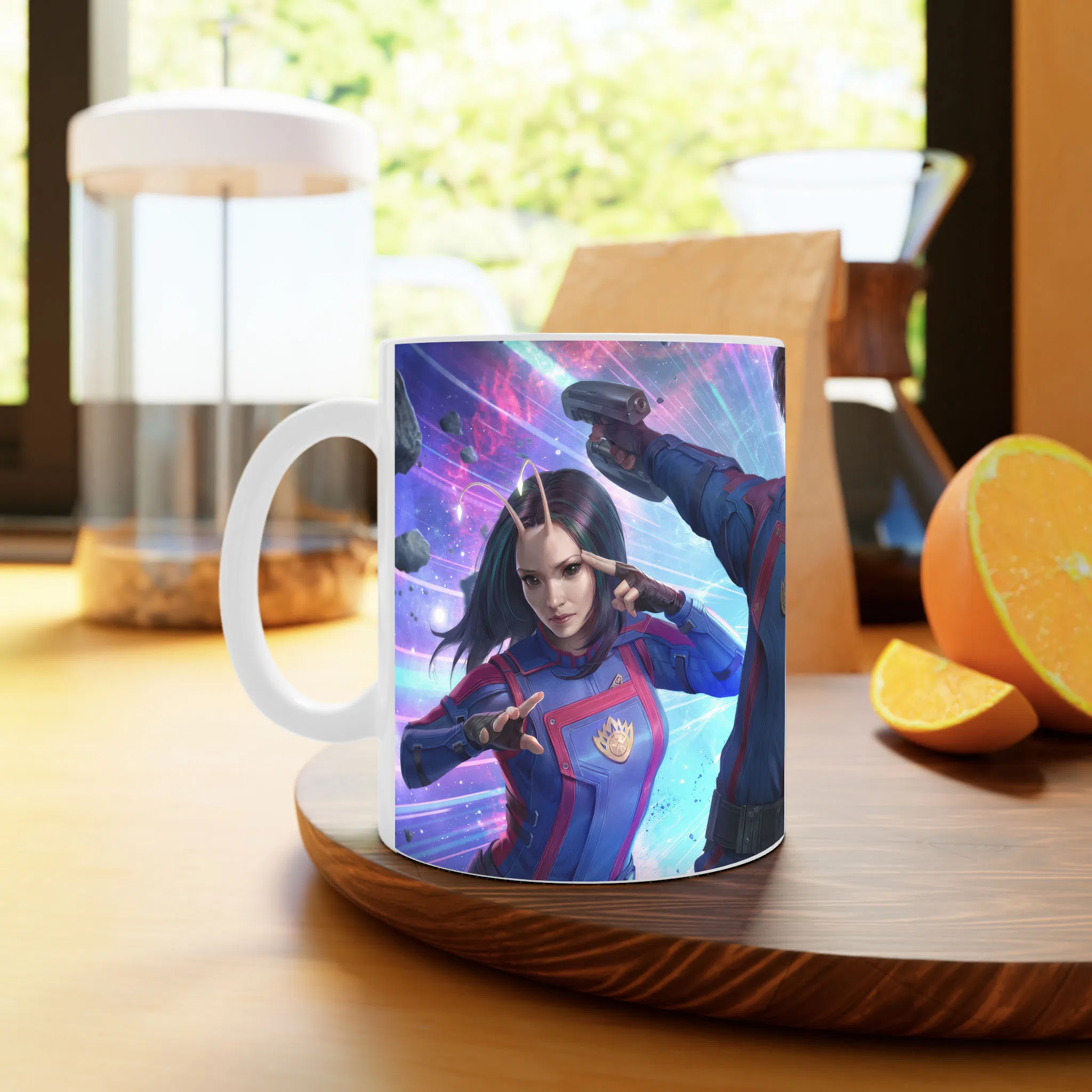 ماگ لیمینات طرح بازی Future Fight ماموریت کهکشانی Guardians of the Galaxy کد NM7610 — تصویر 4
