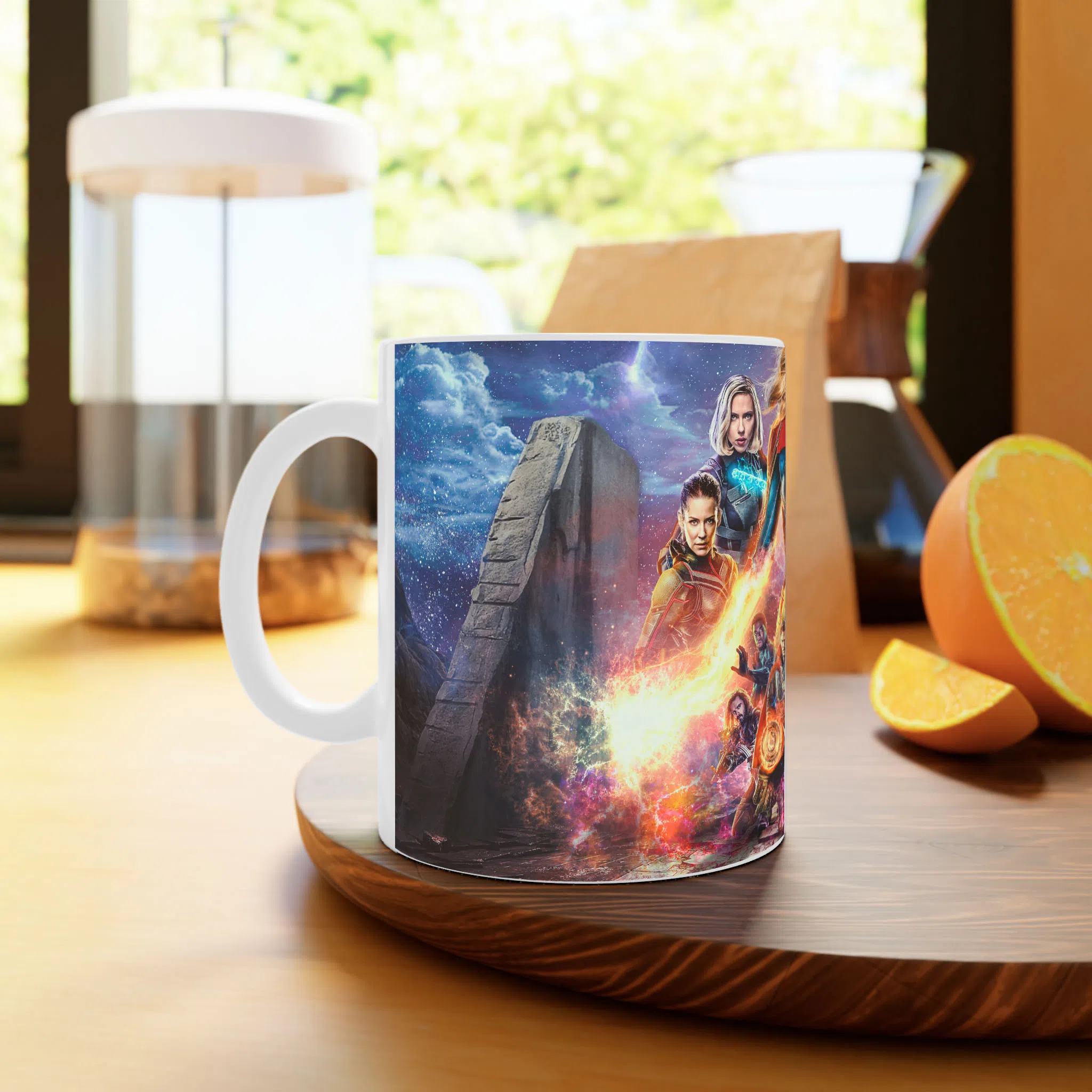 ماگ لیمینات طرح فیلم انتقام‌جویان Avengers کاپیتان مارول و قهرمانان Endgame کد NM10608 — تصویر 4