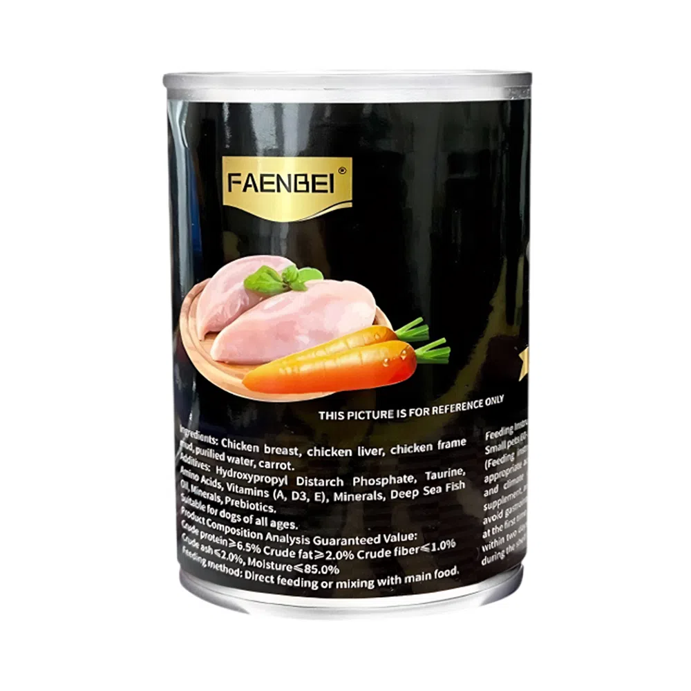 کنسرو سگ فنبی طعم مرغ و سبزیجات وزن 375 گرم