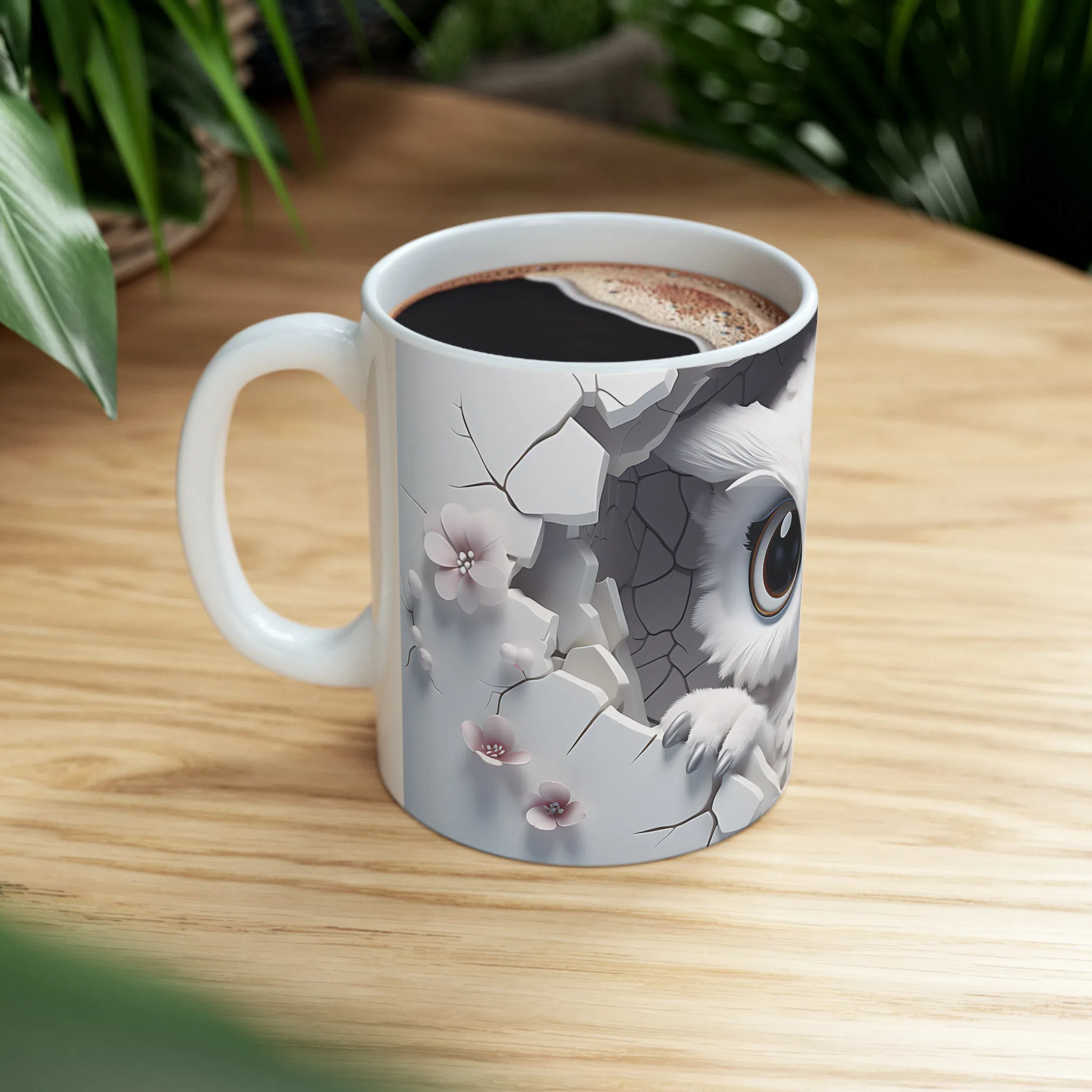 ماگ طرح سه بعدی حیوانات جغد owl مدل NM3197 — تصویر 4
