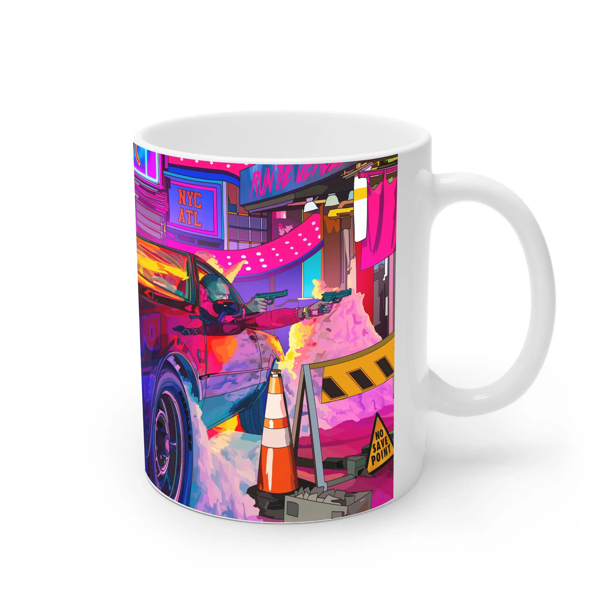 ماگ لیمینات طرح بازی سایبرپانک Cyberpunk 2077 Game کد NM6770 — تصویر 4