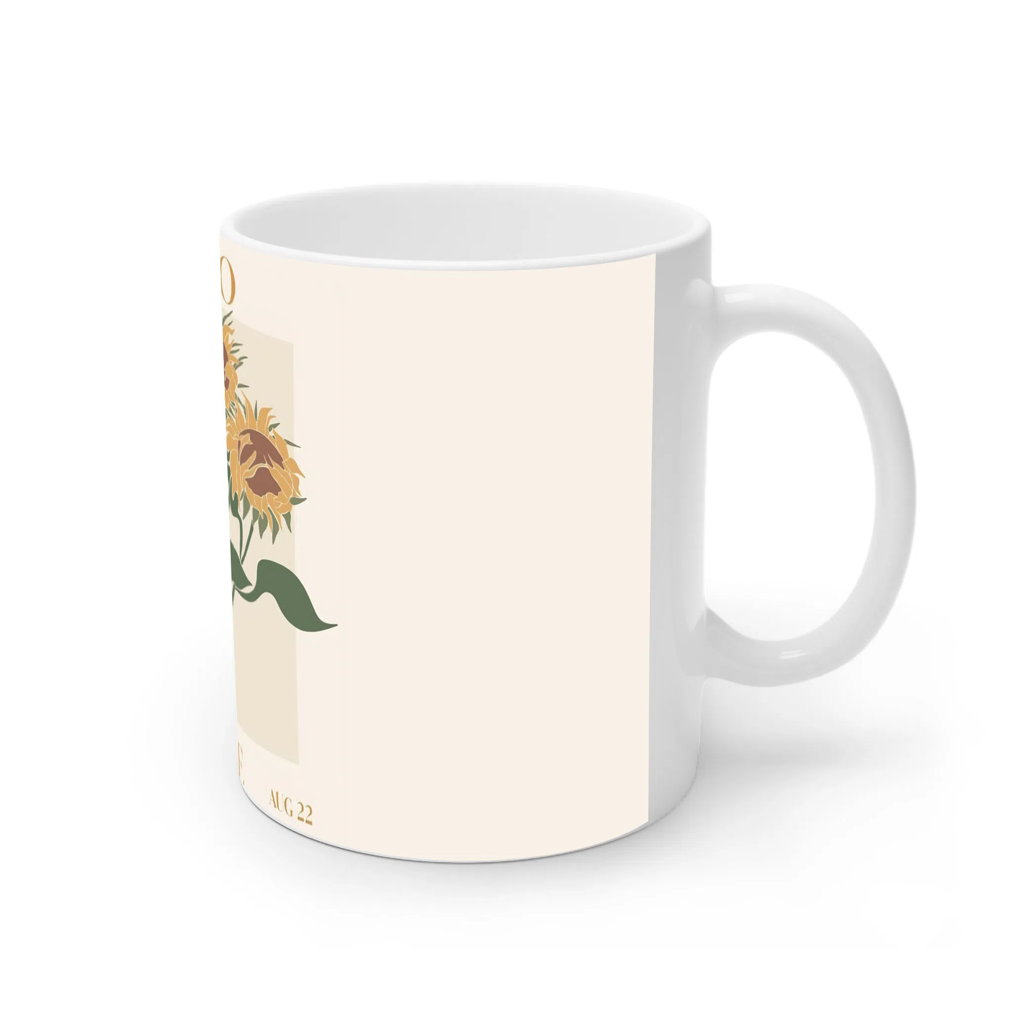 ماگ لیمینات طرح گل کارت پستالی کد NM15355 — تصویر 3