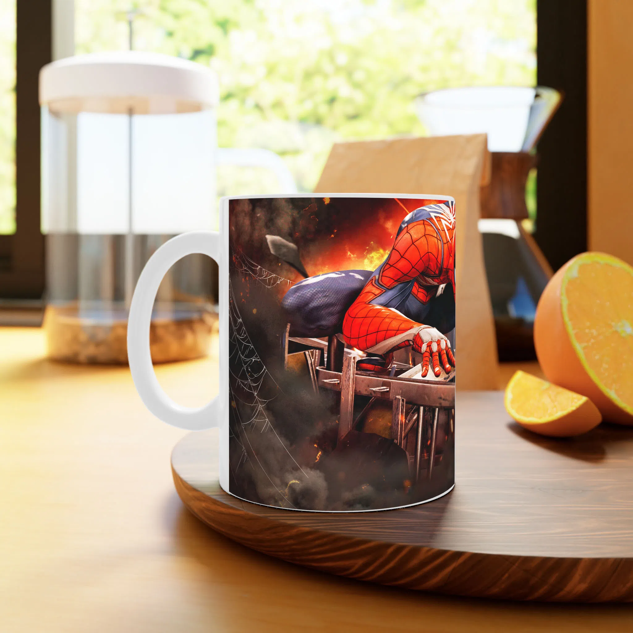 ماگ لیمینات طرح بازی اسپایدرمن مرد عنکبوتی Spider Man Game کد NM9717 — تصویر 3