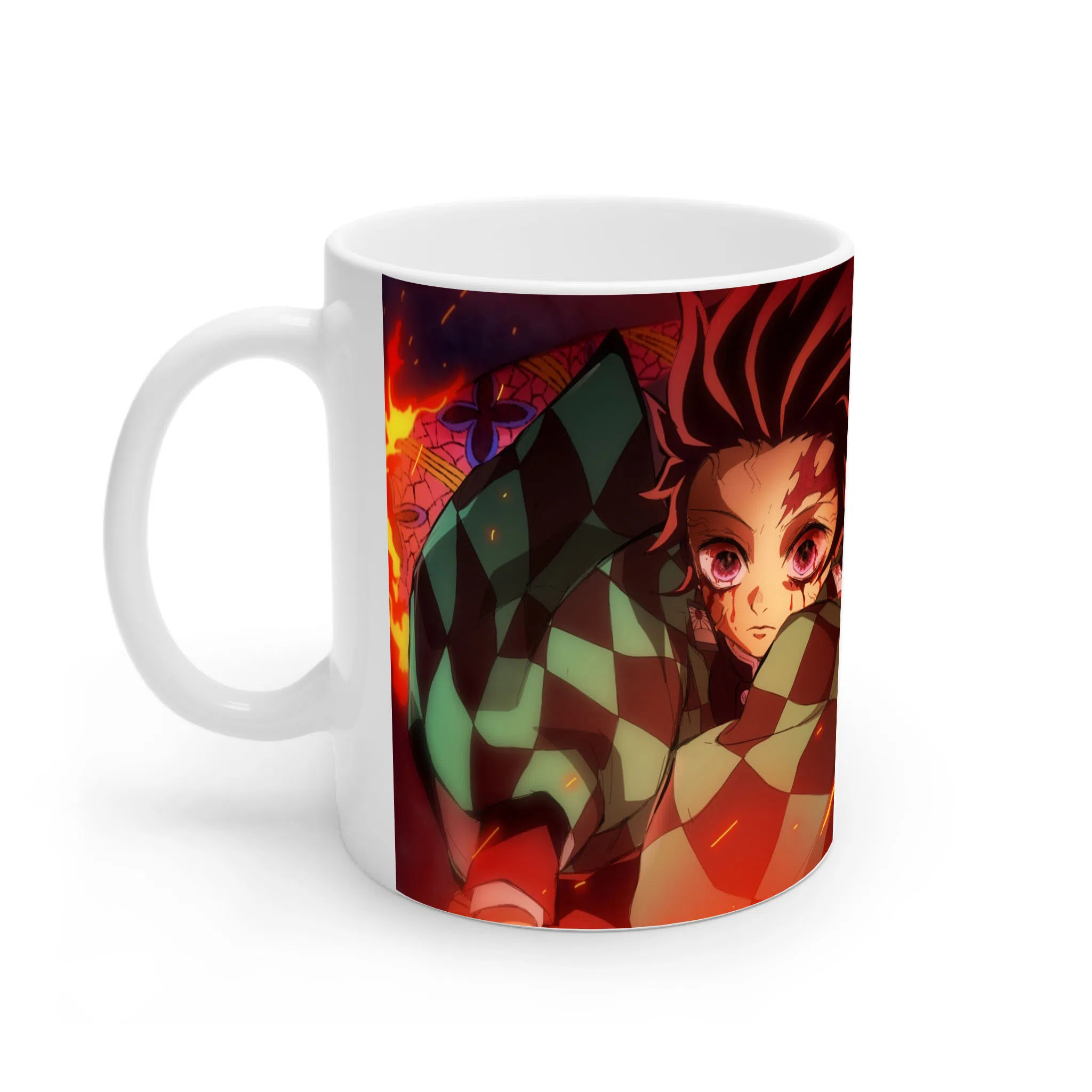 ماگ لیمینات طرح انیمه شیطان کش تانجیرو Tanjiro Kimetsu no Yaiba Demon Slayer کد NM0685 — تصویر 2