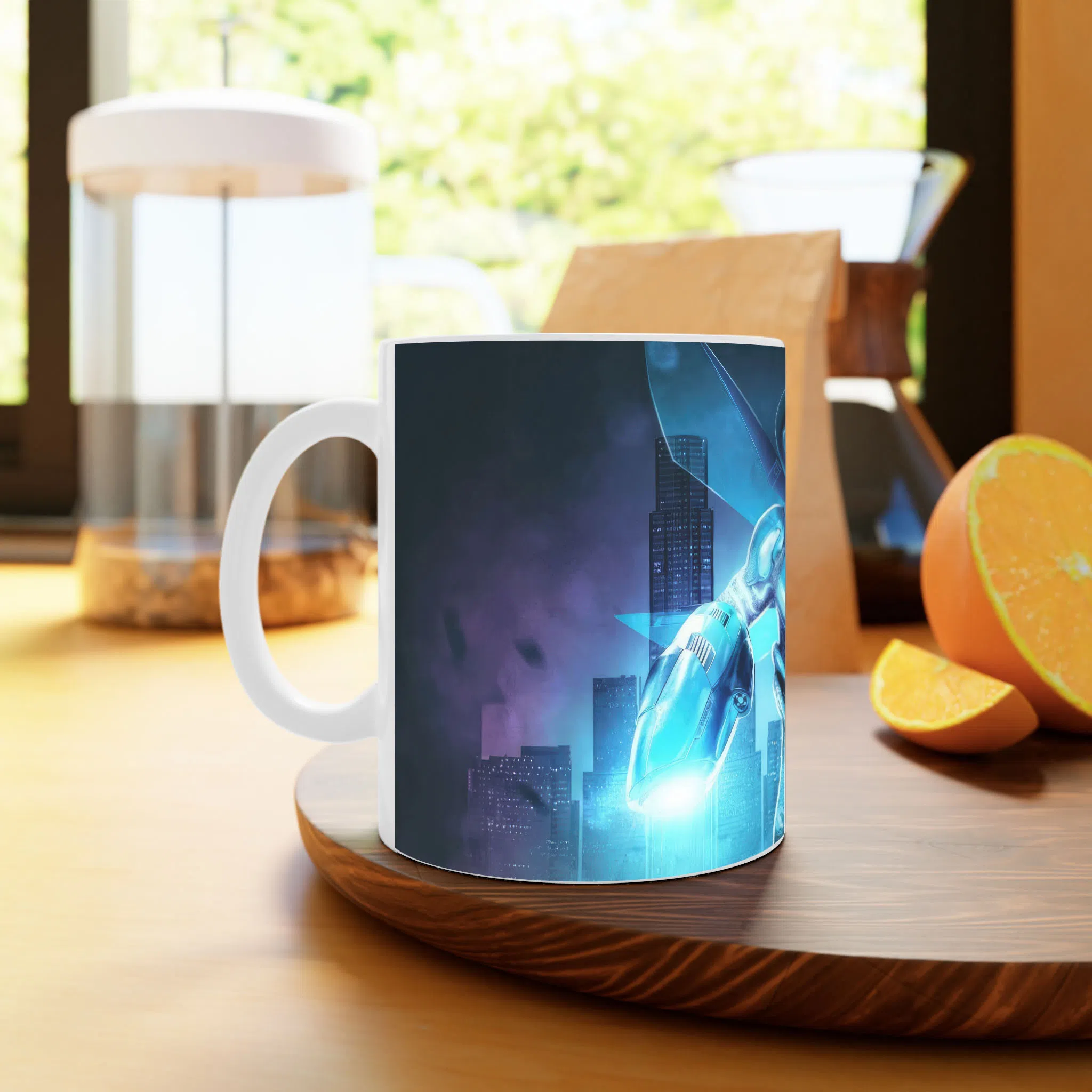 ماگ لیمینات طرح فیلم Blue Beetle کد NM10969 — تصویر 2