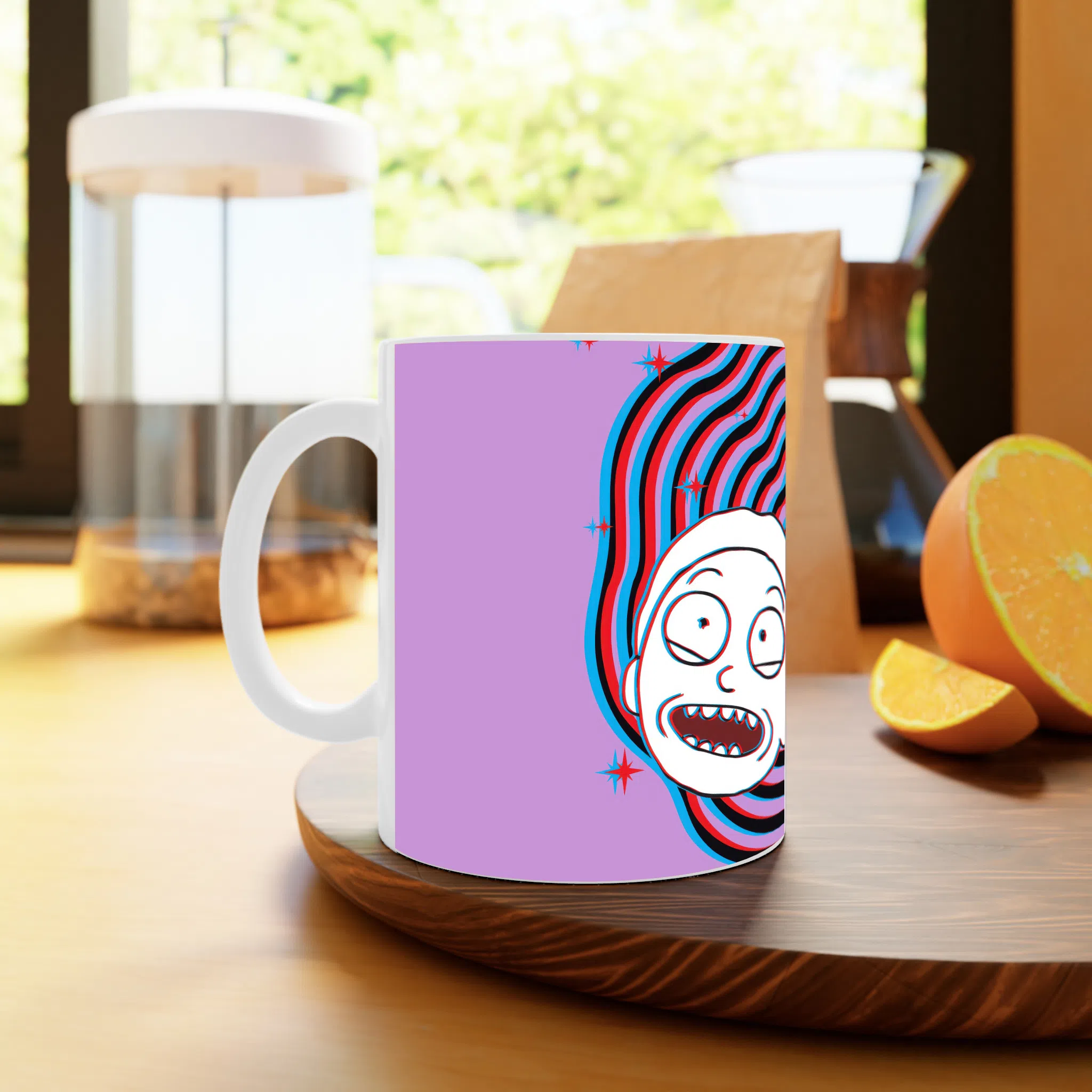 ماگ لیمینات طرح ریک اند مورتی هیپنوتیزمی کد NM13320 — تصویر 4