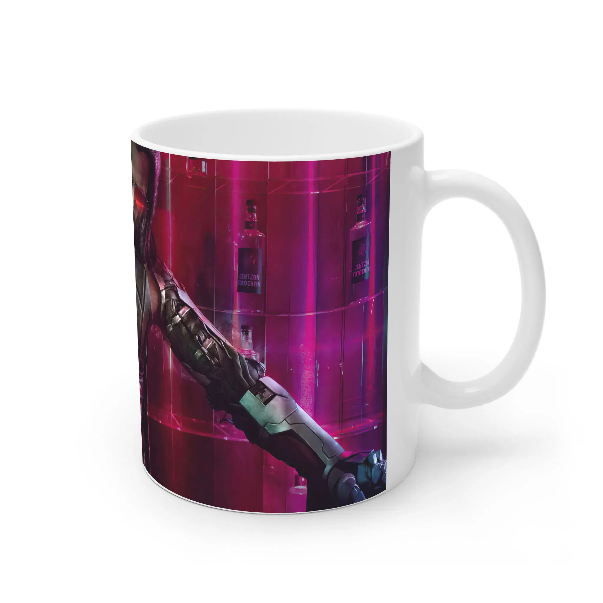 ماگ لیمینات طرح بازی سایبرپانک Cyberpunk 2077 Game کد NM6624 — تصویر 4