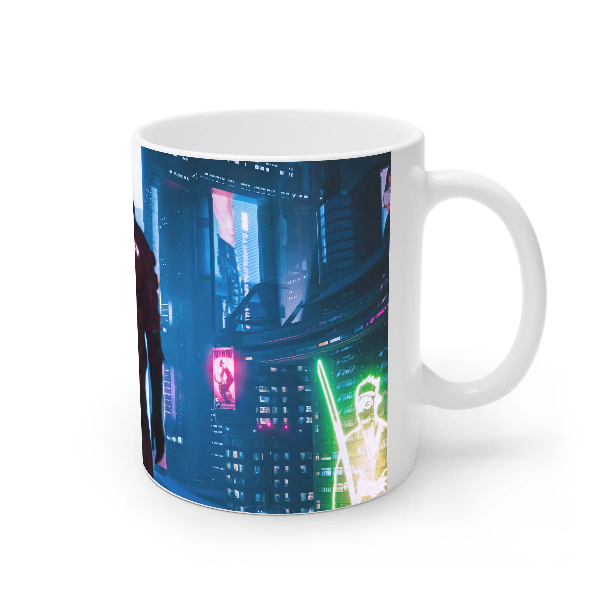 ماگ لیمینات طرح بازی سایبرپانک Cyberpunk 2077 Game کد NM6651 — تصویر 3