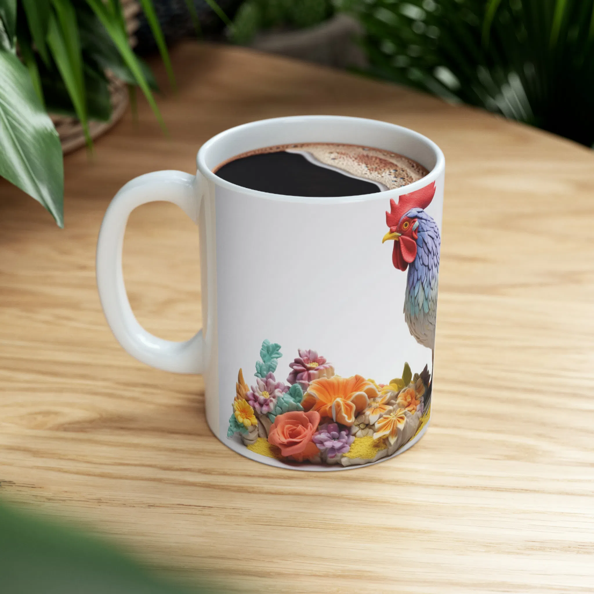 ماگ طرح سه بعدی خروس پررنگی مدل NM3025 — تصویر 5