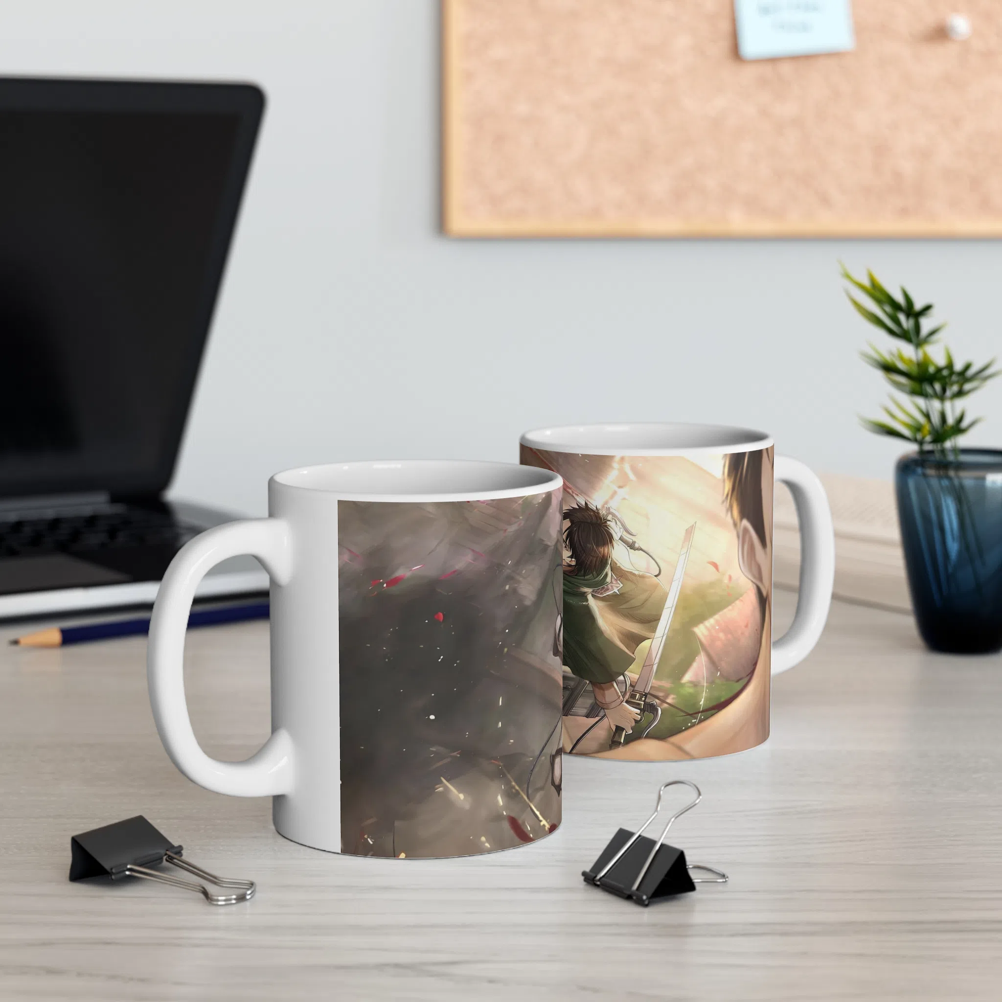 ماگ طرح انیمه اتک ان تایتان Attack on the Titan مدل NM2595 — تصویر 3