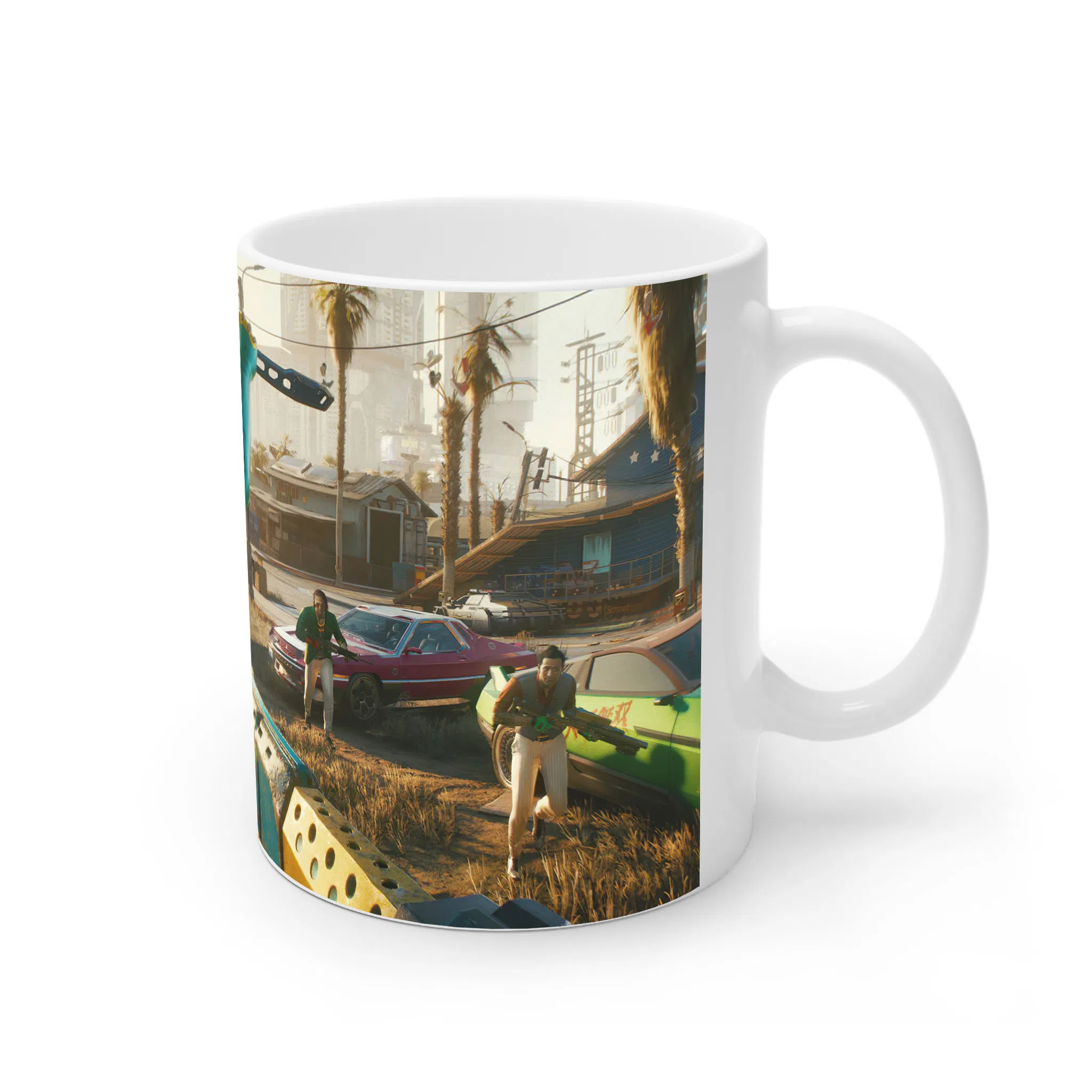 ماگ لیمینات طرح بازی سایبرپانک Cyberpunk 2077 Game کد NM6611 — تصویر 2