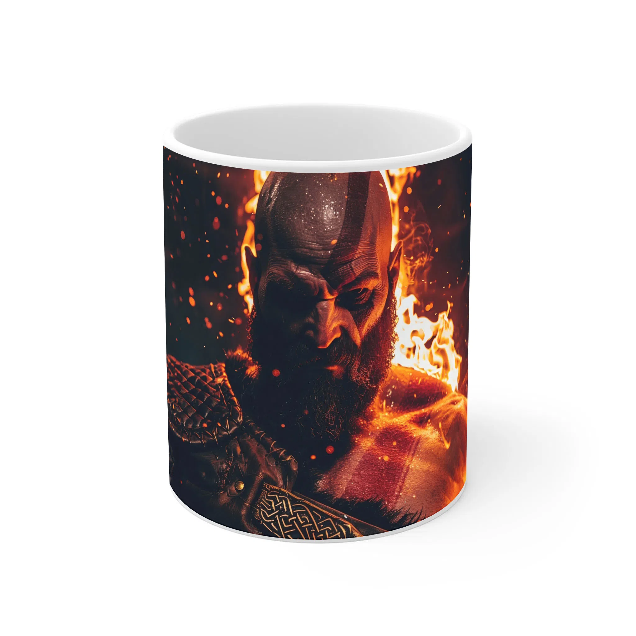 ماگ لیمینات طرح بازی خدای جنگ گاد آف وار God of War Kratos Game کد NM7747 — تصویر 2