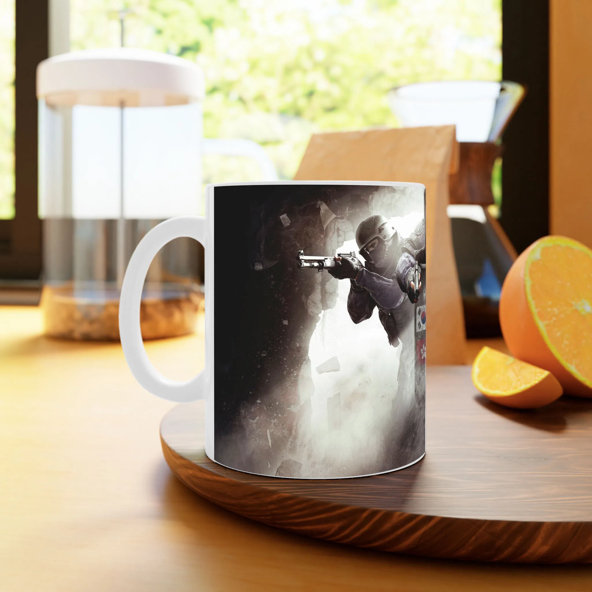 ماگ لیمینات طرح بازی Tom Clancys Rainbow Six Siege Game کد NM10219 — تصویر 3