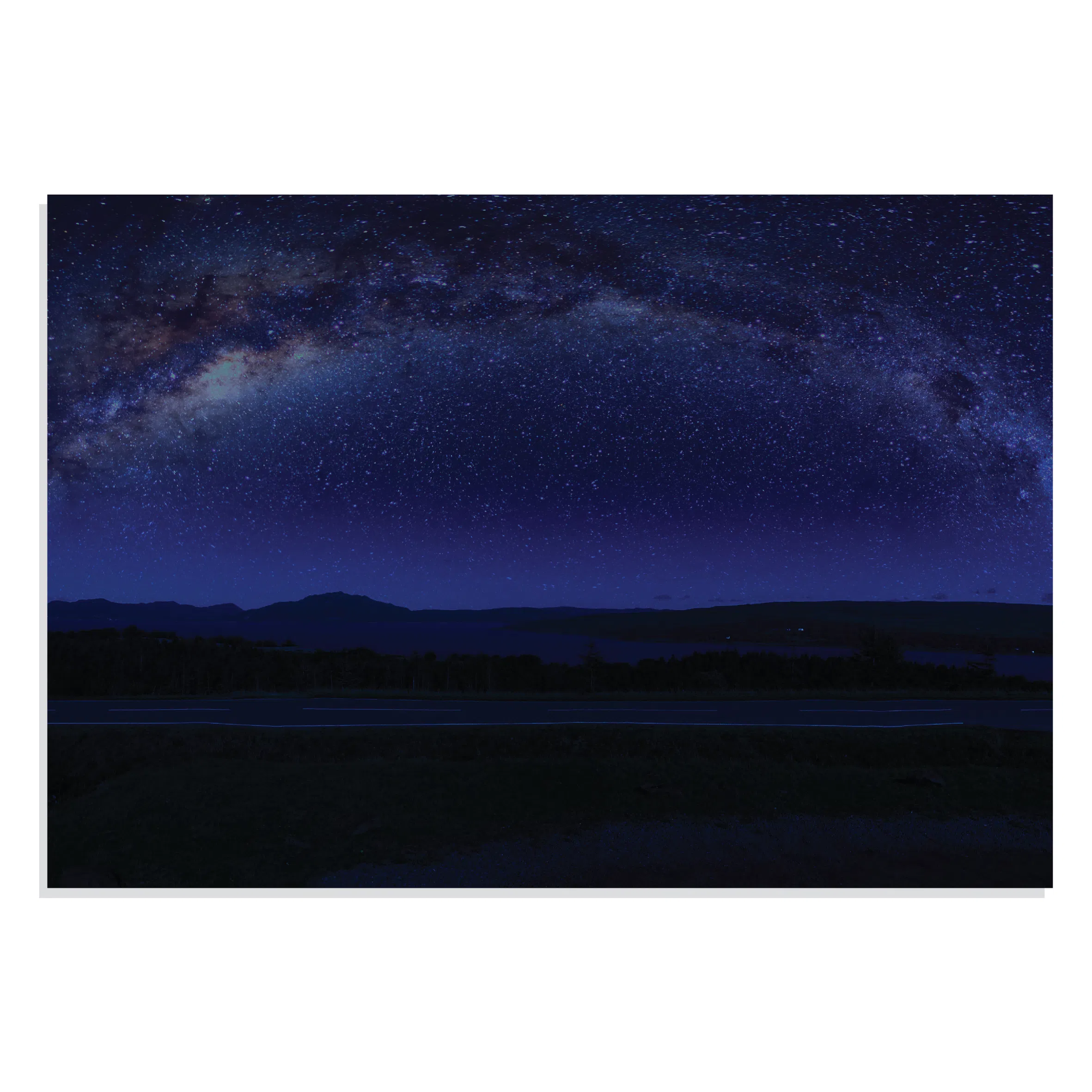 تابلو شاسی طرح راه شیری در آسمان اسکاتلند Milky Way in Scotland Sky مدل NV0859