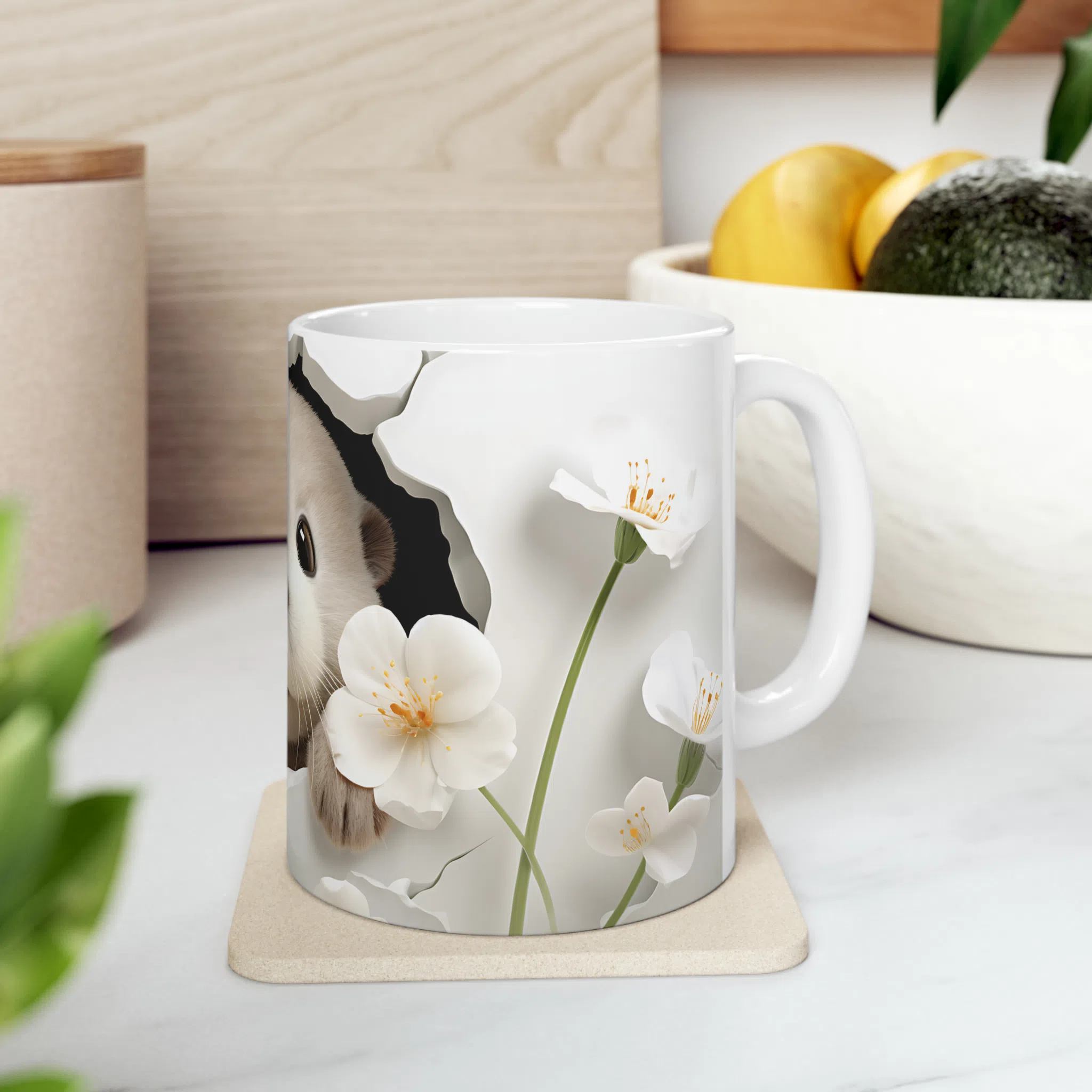 ماگ طرح سه بعدی سمور بامزه مدل NM3051 — تصویر 2