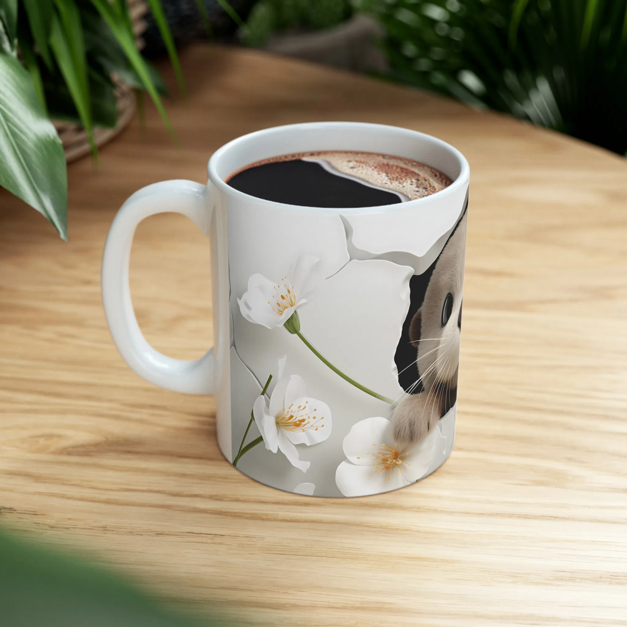 ماگ طرح سه بعدی سمور بامزه مدل NM3051 — تصویر 3