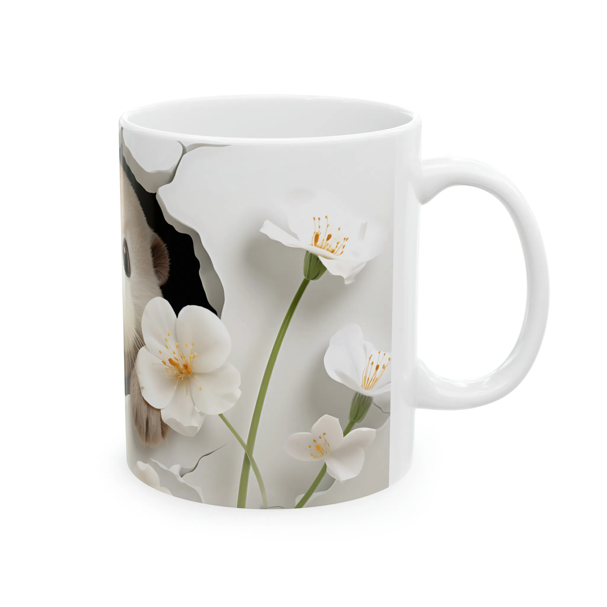 ماگ طرح سه بعدی سمور بامزه مدل NM3051 — تصویر 6