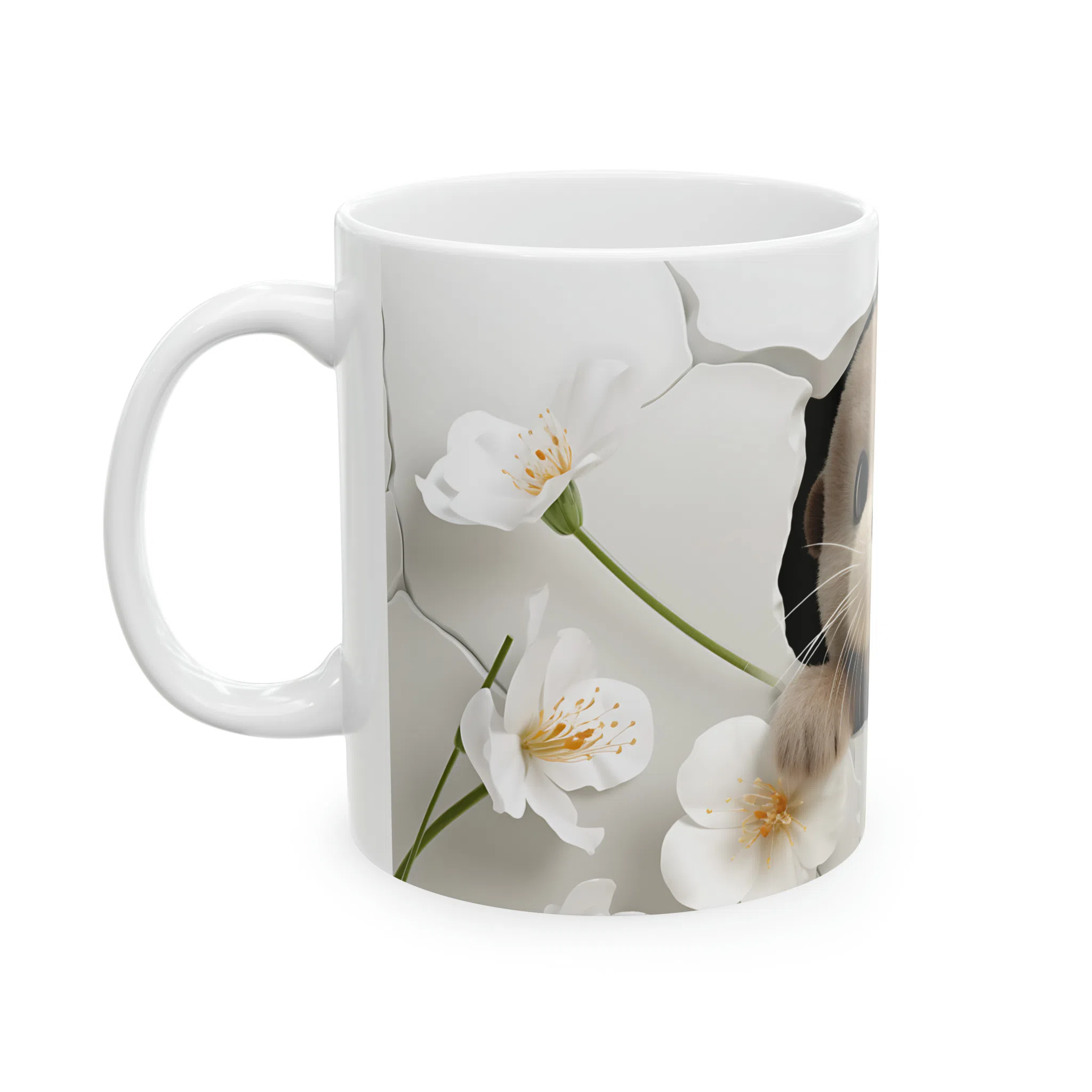 ماگ طرح سه بعدی سمور بامزه مدل NM3051 — تصویر 7