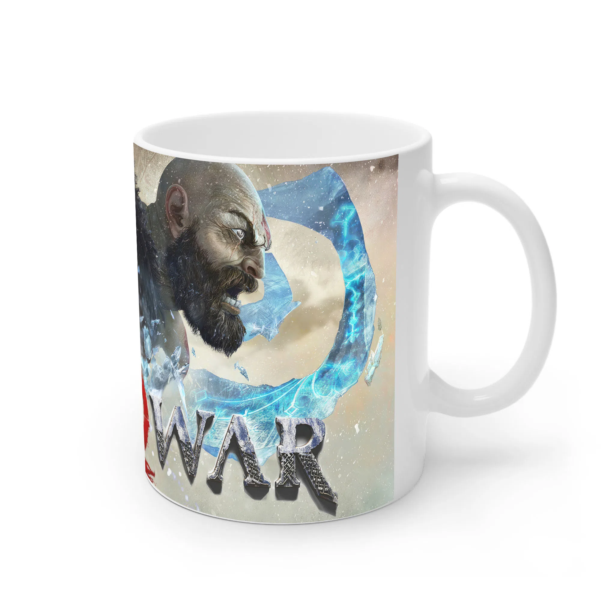 ماگ لیمینات طرح بازی خدای جنگ گاد آف وار God of War Kratos Game کد NM7802 — تصویر 2