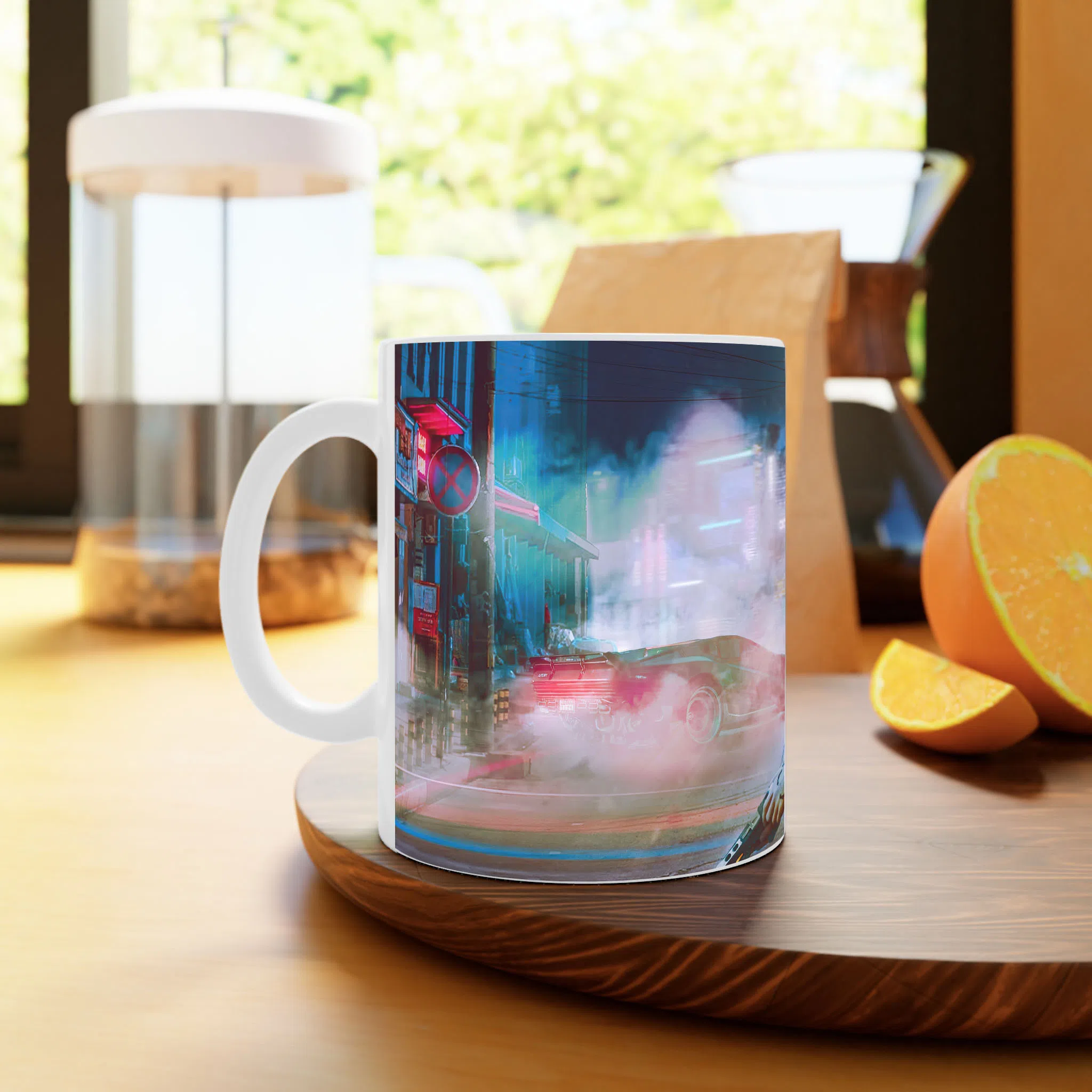 ماگ لیمینات طرح بازی سایبرپانک Cyberpunk 2077 Game کد NM6521 — تصویر 3