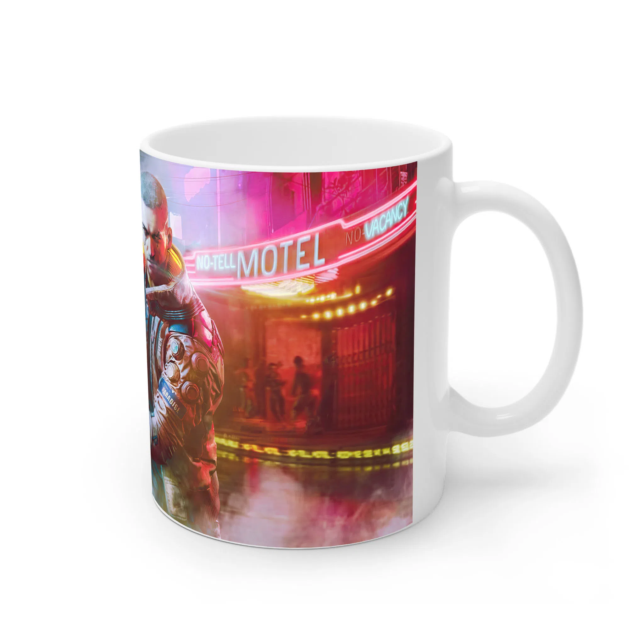 ماگ لیمینات طرح بازی سایبرپانک Cyberpunk 2077 Game کد NM6521 — تصویر 4