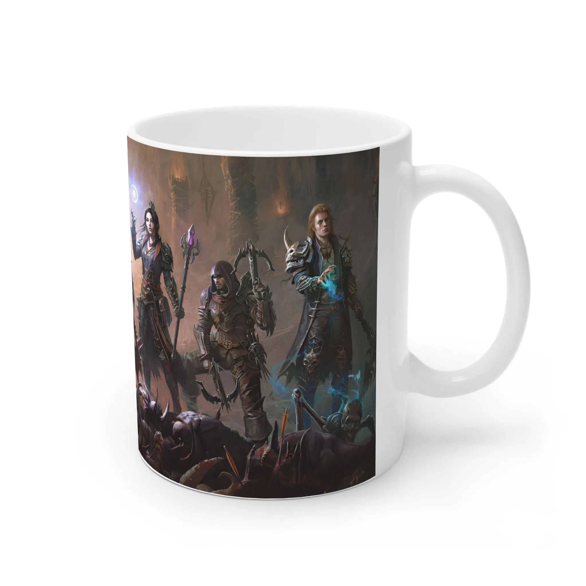 ماگ لیمینات طرح بازی دیابلو Diablo Immortal گروه قهرمانان کد NM7006 — تصویر 2