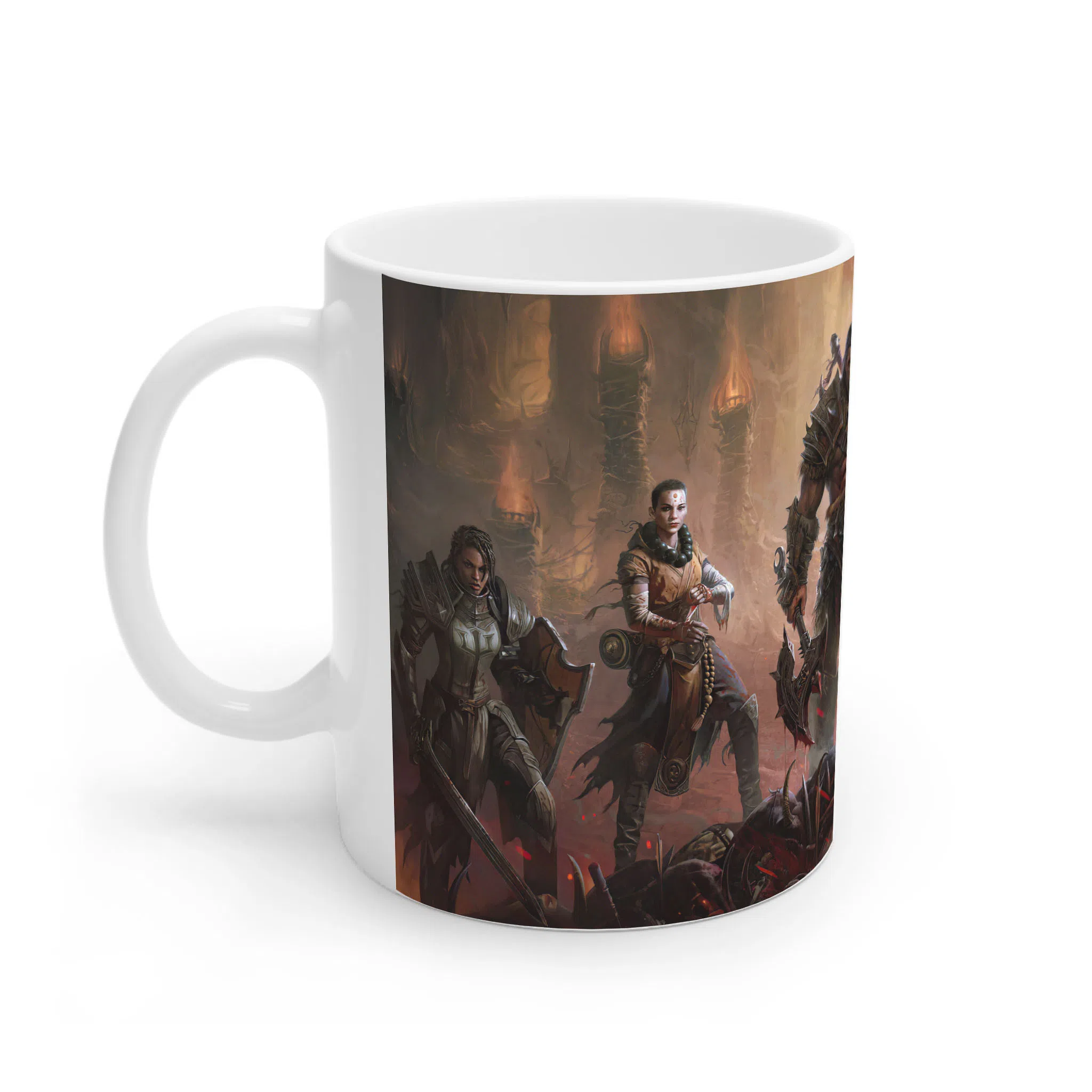 ماگ لیمینات طرح بازی دیابلو Diablo Immortal گروه قهرمانان کد NM7006 — تصویر 3