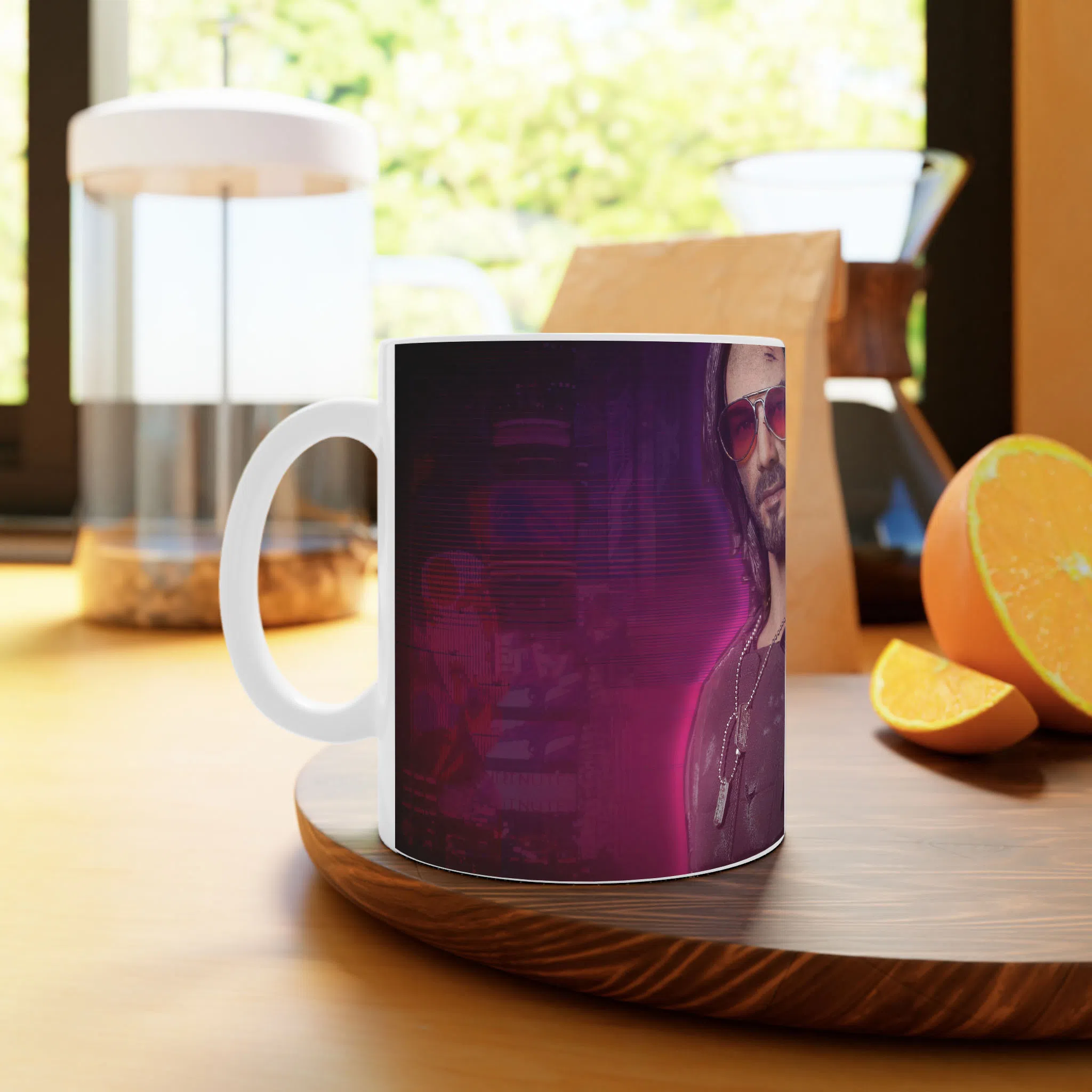 ماگ لیمینات طرح بازی سایبرپانک Cyberpunk 2077 Game کد NM6621 — تصویر 3
