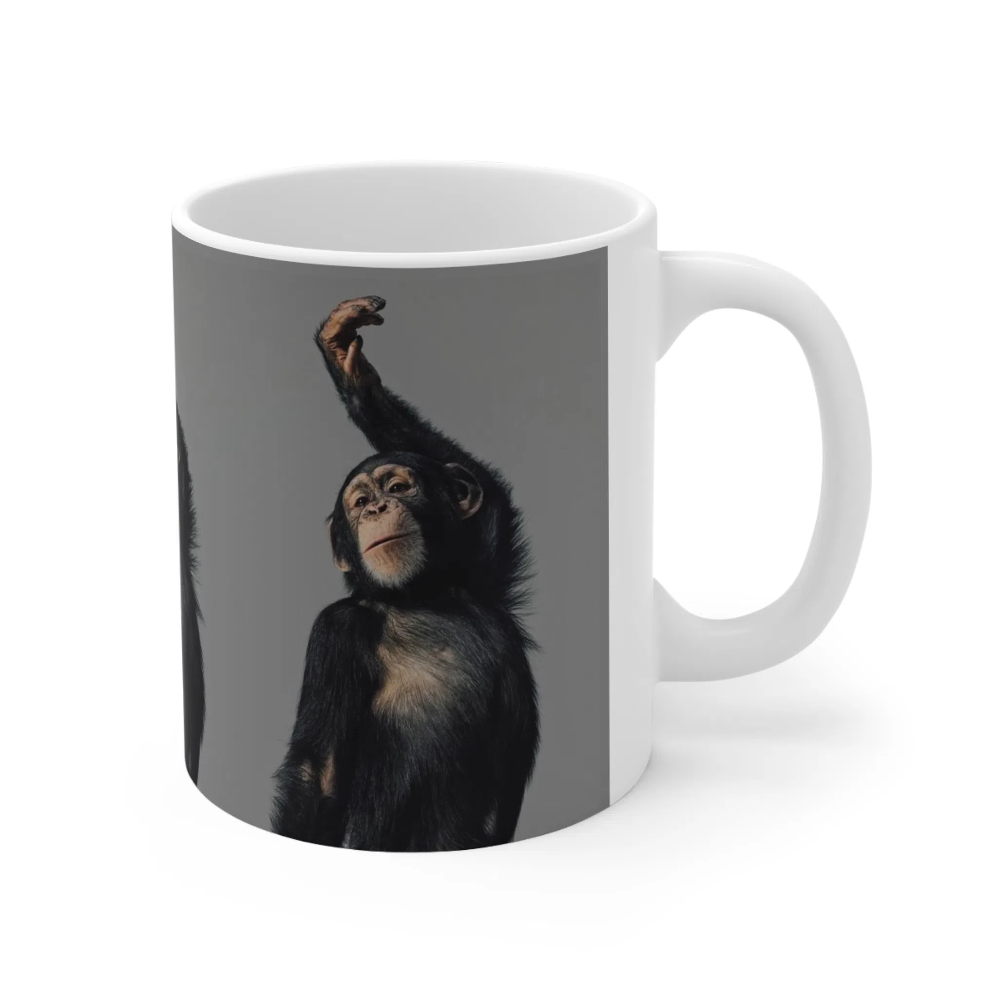 ماگ طرح حیوانات بانمک میمون Cute Animals Monkey مدل NM1241 — تصویر 2