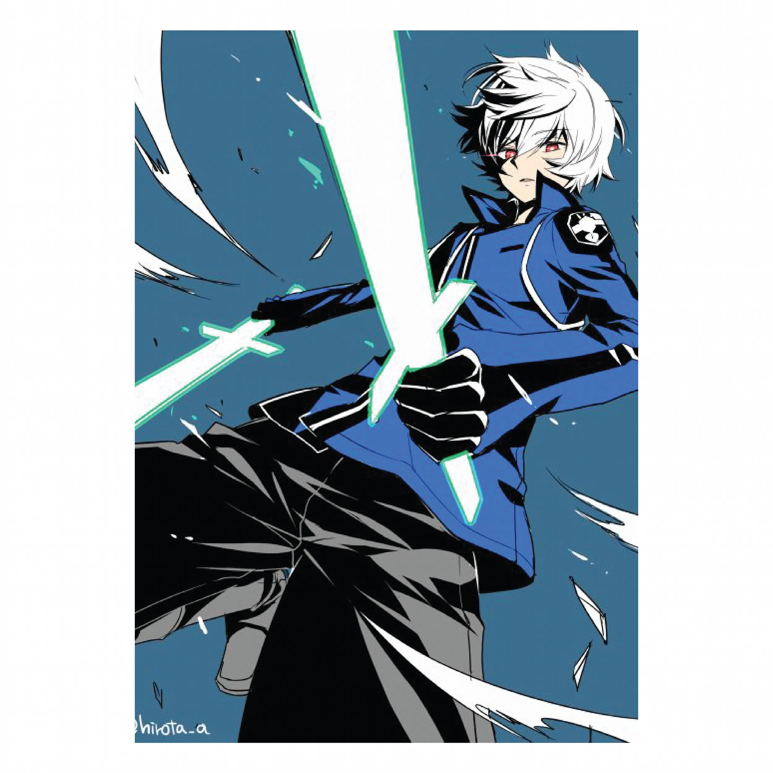 تابلو شاسی لیمینات طرح انیمه ماشه جهان World Trigger مدل NV1094