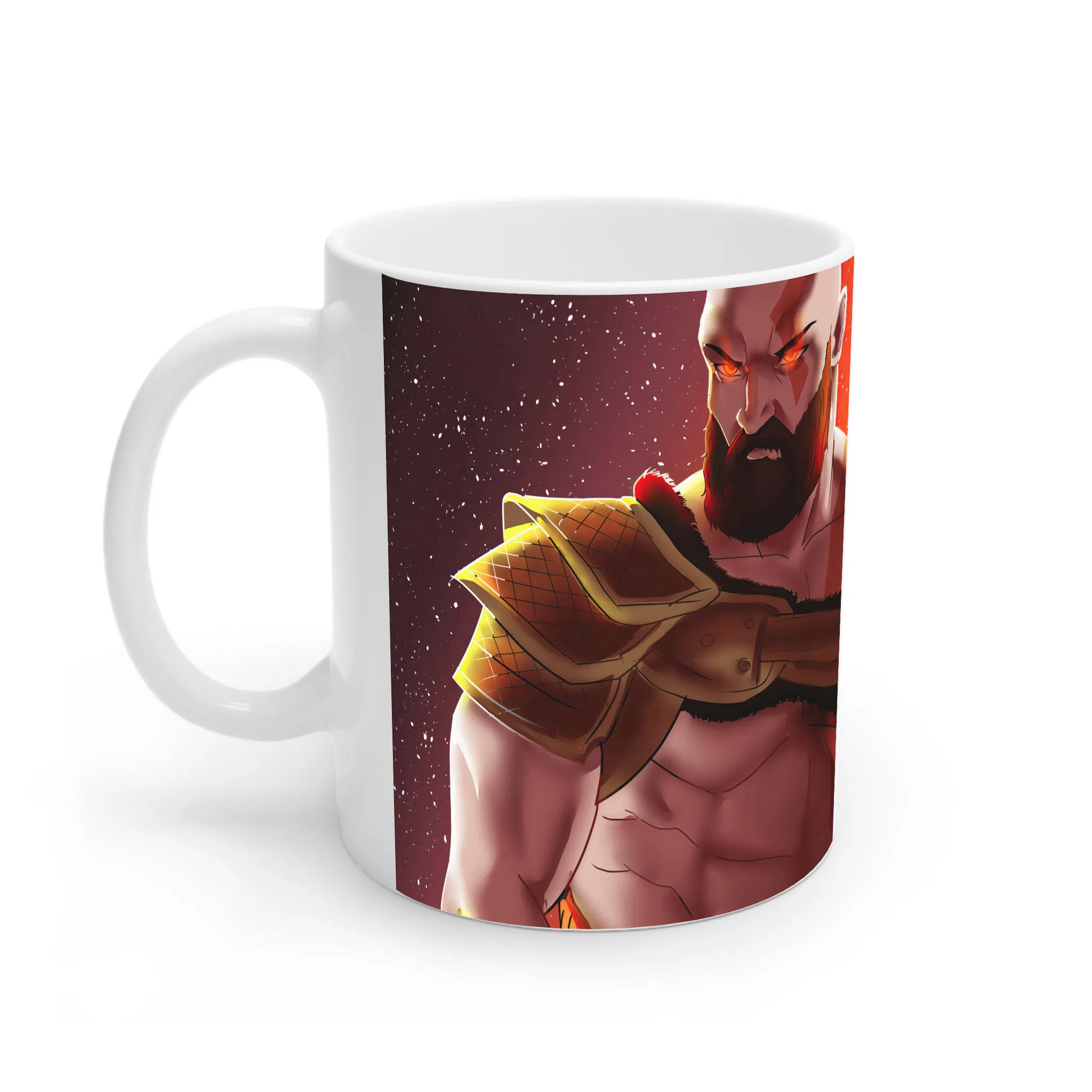ماگ لیمینات طرح بازی خدای جنگ گاد آف وار God of War Kratos Game کد NM7845 — تصویر 2