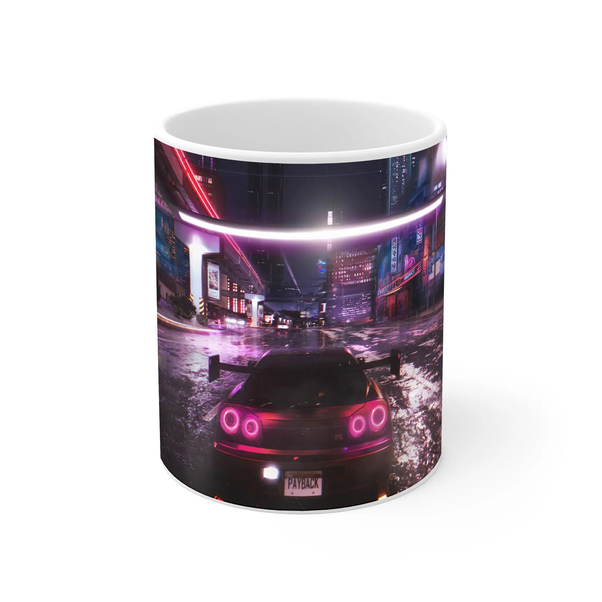 ماگ لیمینات طرح بازی سایبرپانک Cyberpunk 2077 Game کد NM6739 — تصویر 2