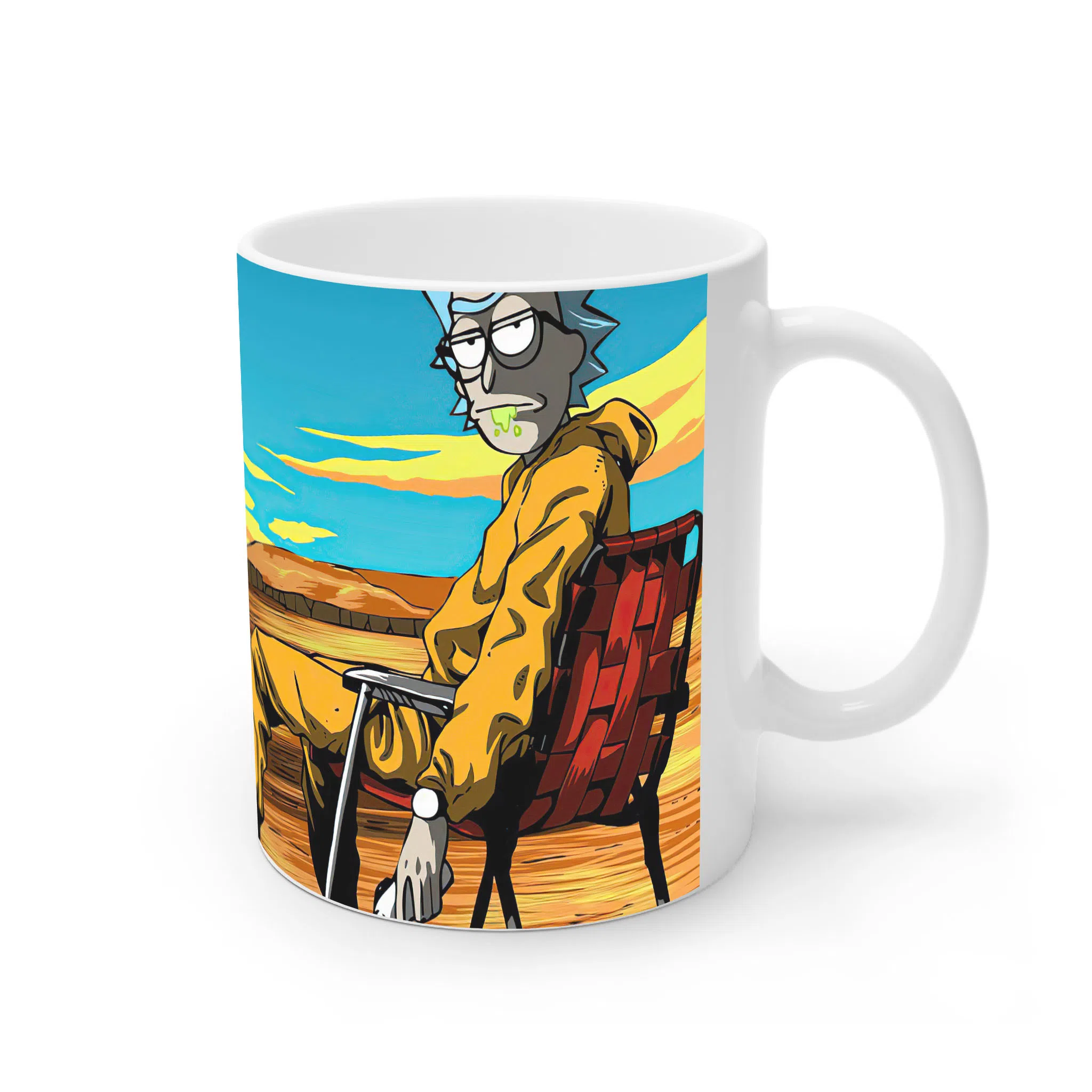 ماگ لیمینات طرح سریال ریک و مورتی Rick and Morty کد NM4898 — تصویر 3