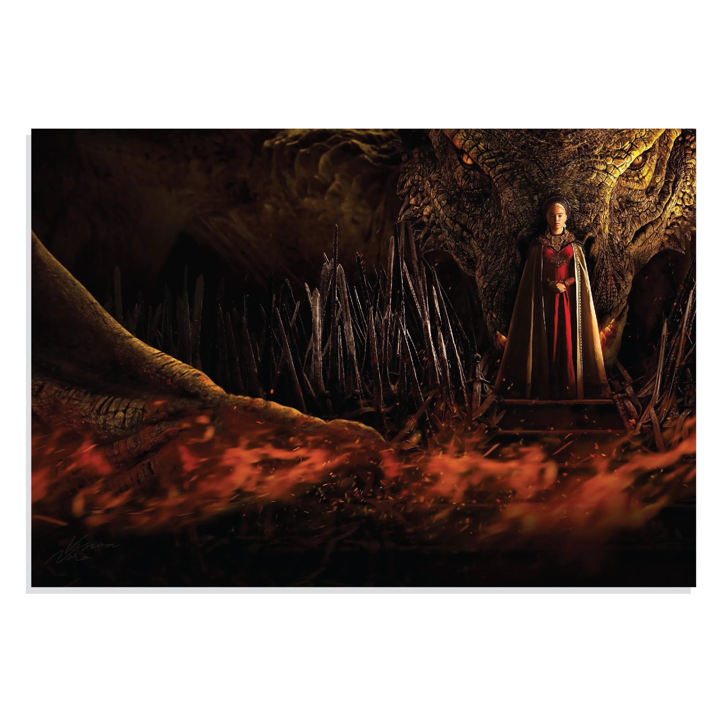 پوستر  طرح سریال House of the Dragon مدل NV0273