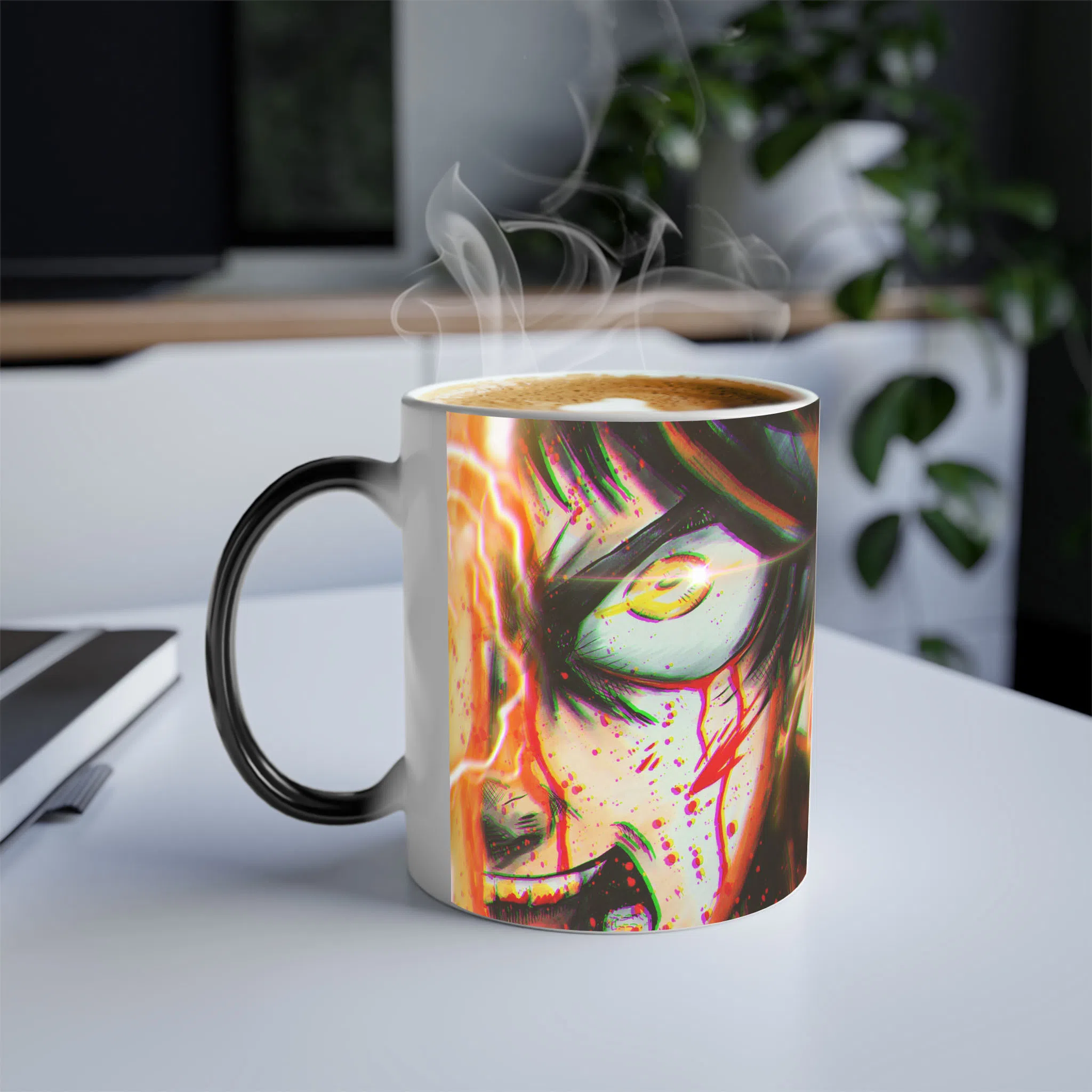 ماگ حرارتی  لیمینات طرح انیمه حمله به غول ها - Shingeki no Kyojin - Attack on Titan - Eren Jaeger کد NM0492 — تصویر 3