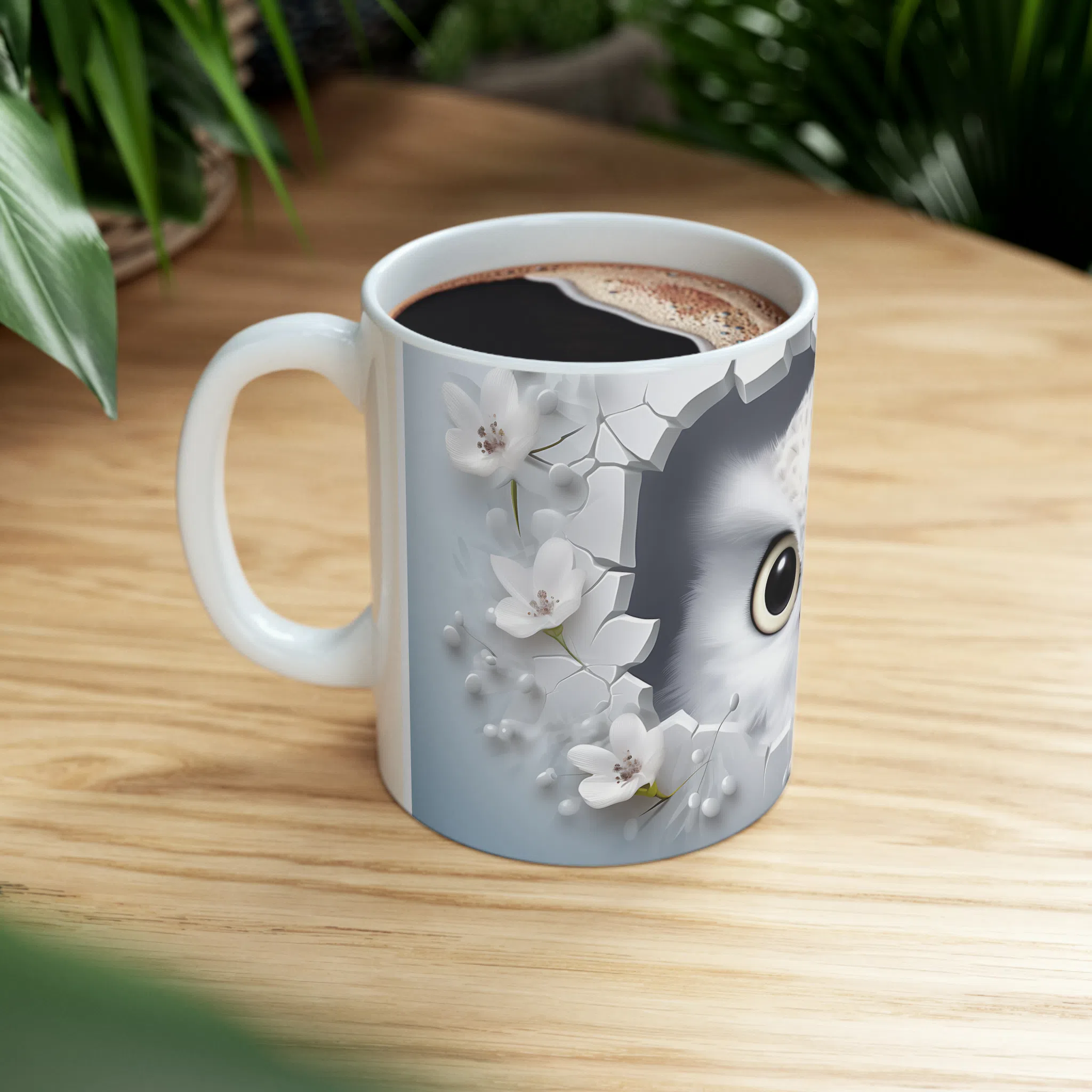 ماگ طرح سه بعدی حیوانات جغد owl مدل NM3191 — تصویر 4