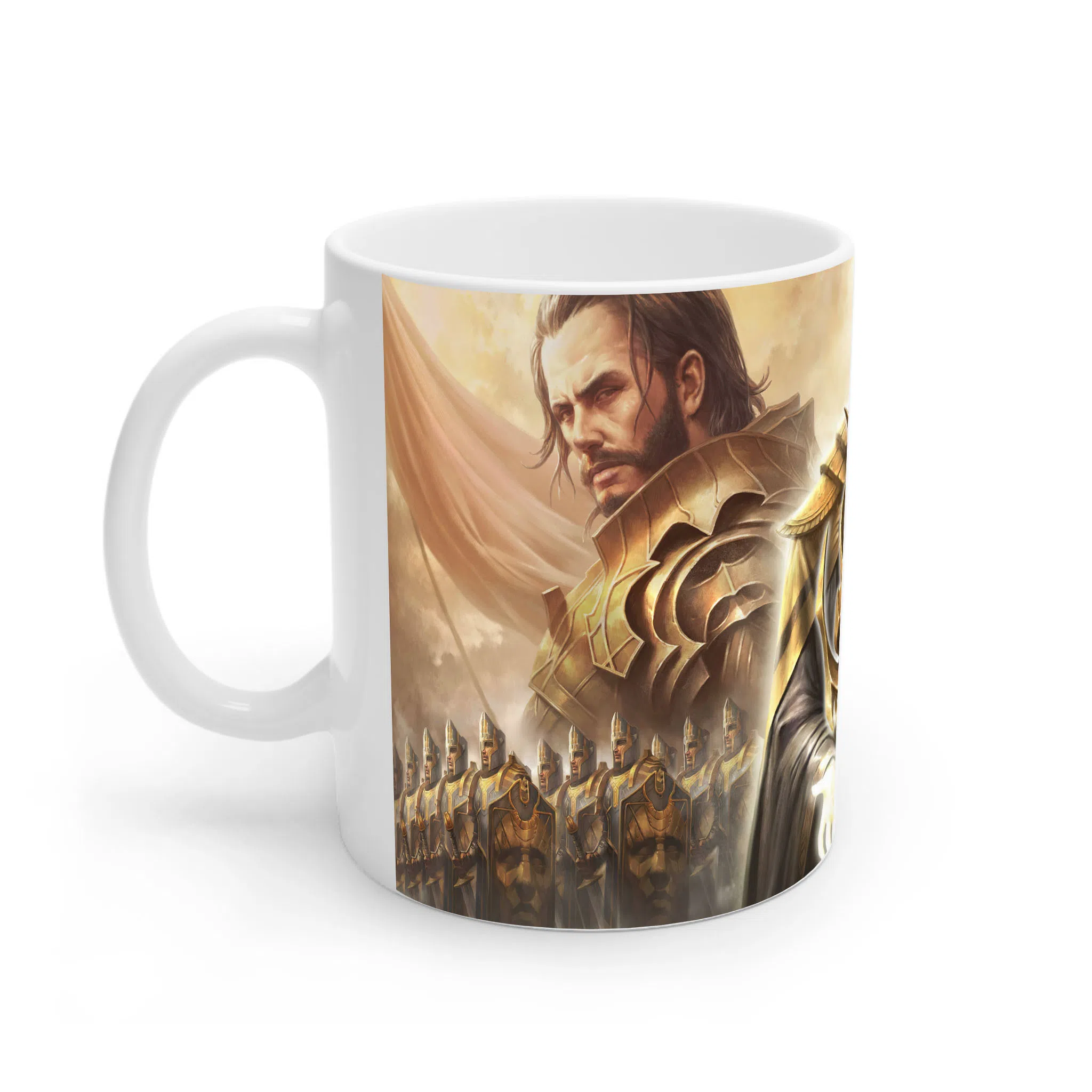 ماگ لیمینات طرح بازی دیابلو Diablo Immortal فرشته طلایی نگهبان نور کد NM7008 — تصویر 2