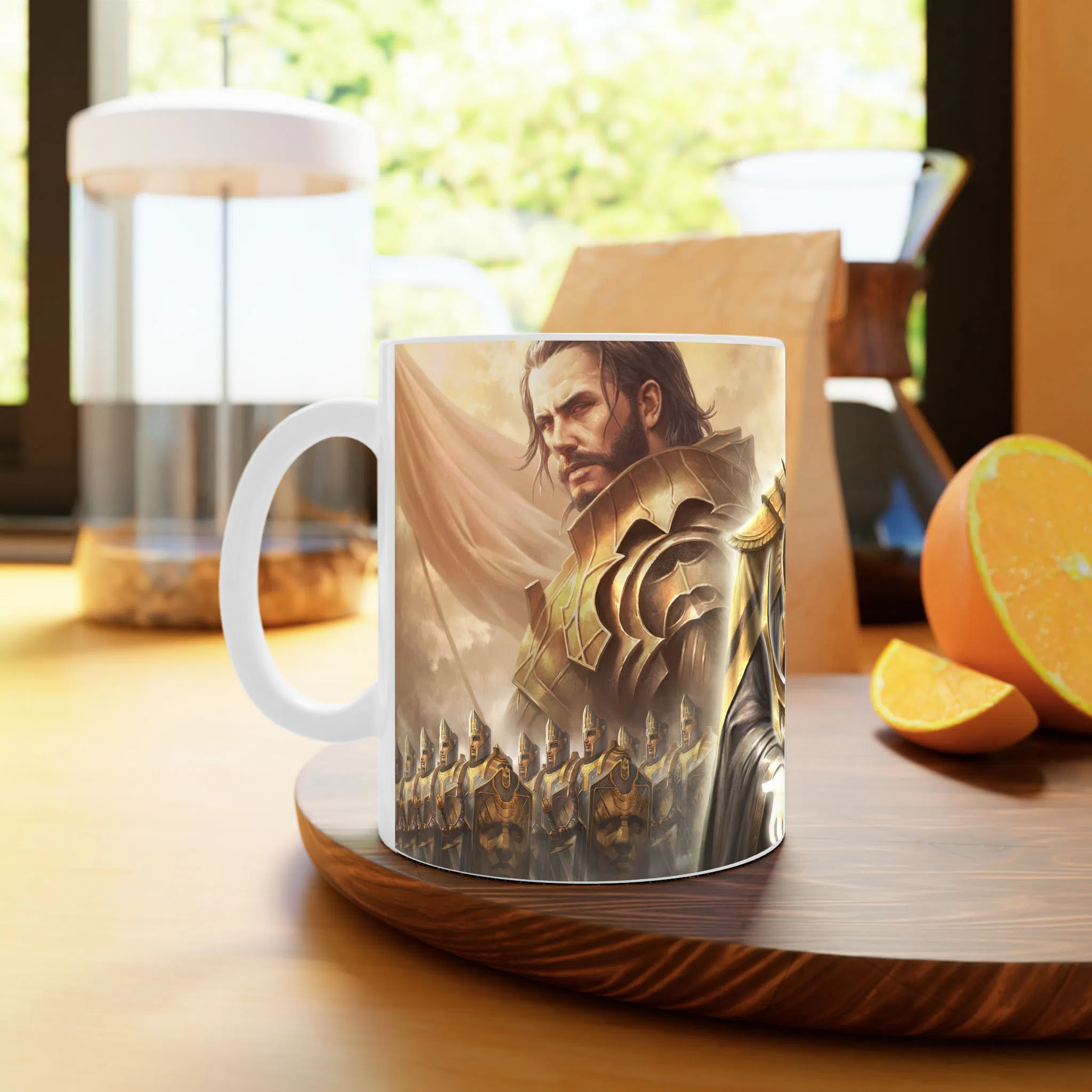 ماگ لیمینات طرح بازی دیابلو Diablo Immortal فرشته طلایی نگهبان نور کد NM7008 — تصویر 4