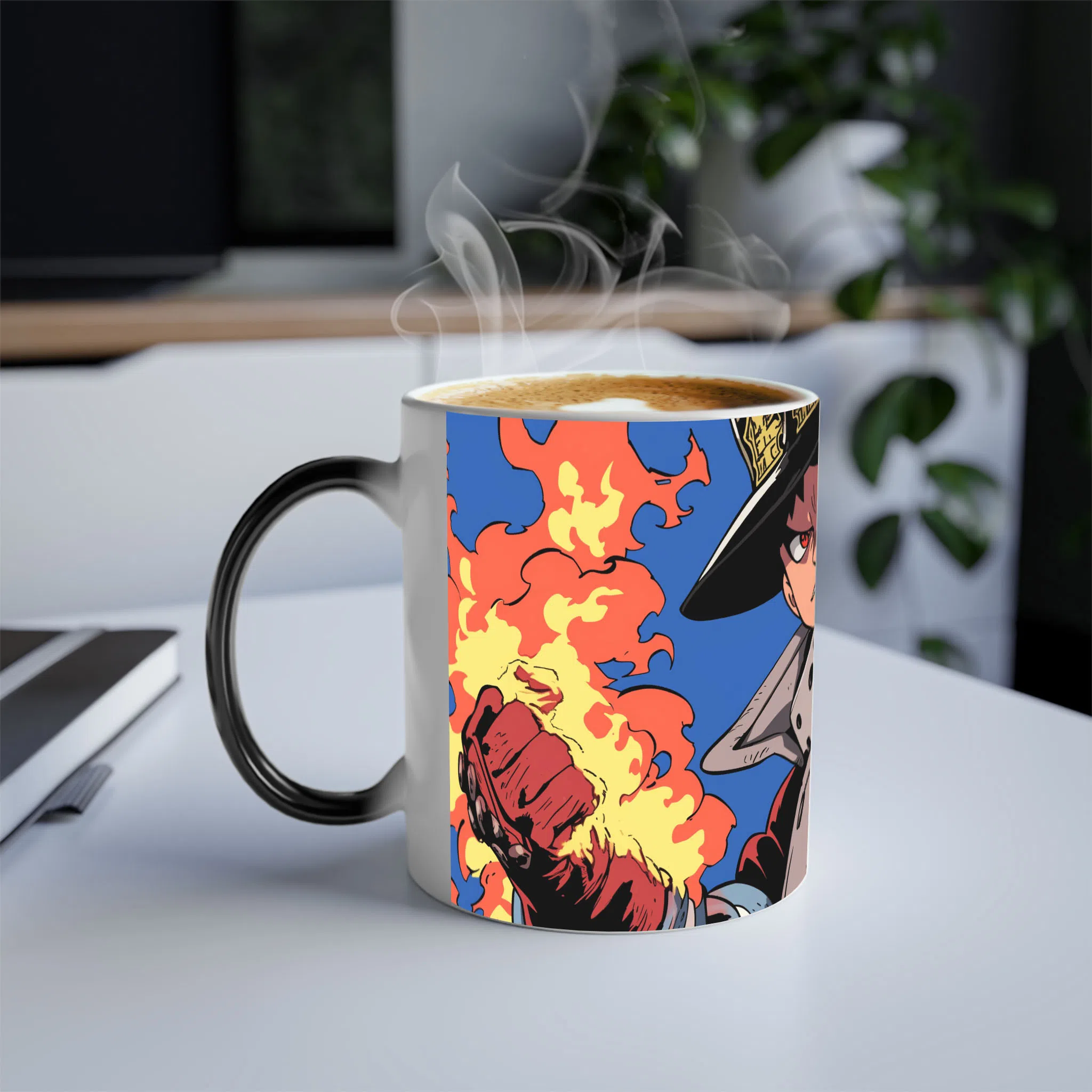 ماگ حرارتی لیمینات طرح انیمه نیروی آتش - Fire Force کد NM0833 — تصویر 3
