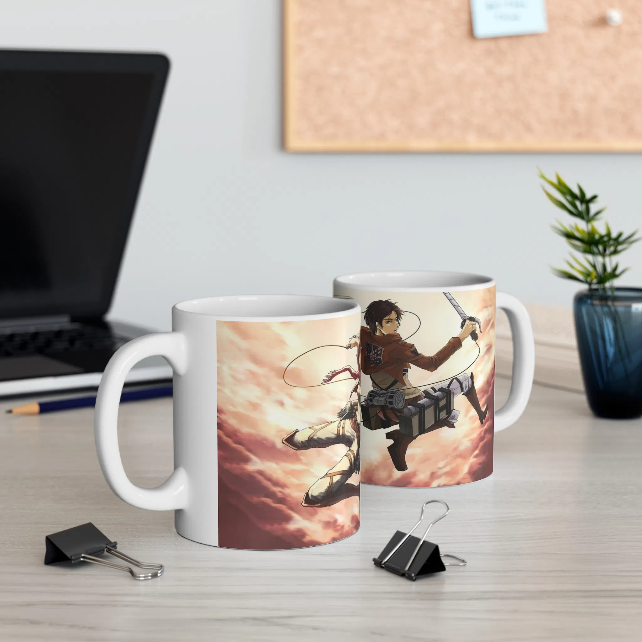 ماگ طرح انیمه اتک ان تایتان Attack on the Titan مدل NM2525 — تصویر 3