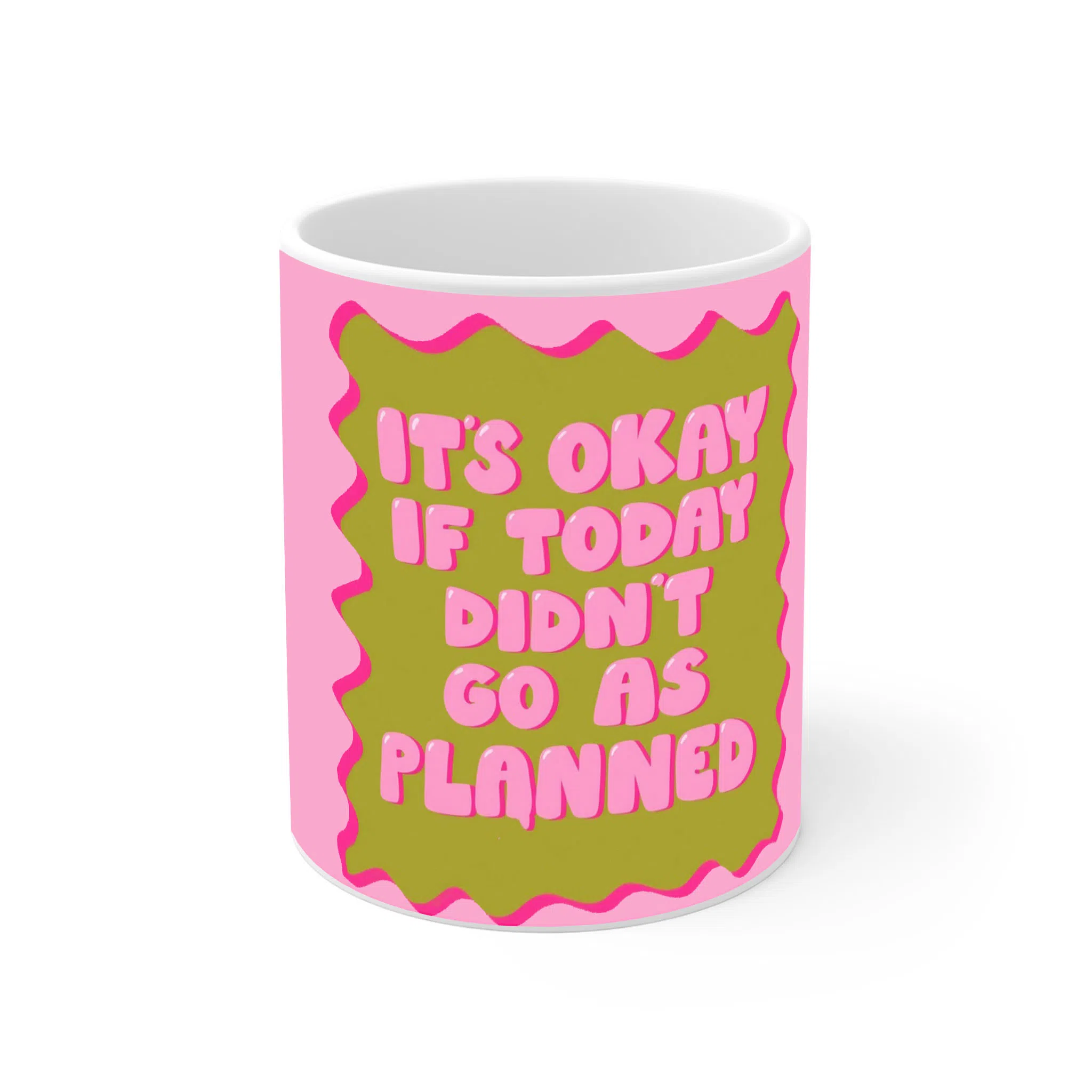 ماگ لیمینات طرح It’s okay if today didn’t go as planned کد NM15758